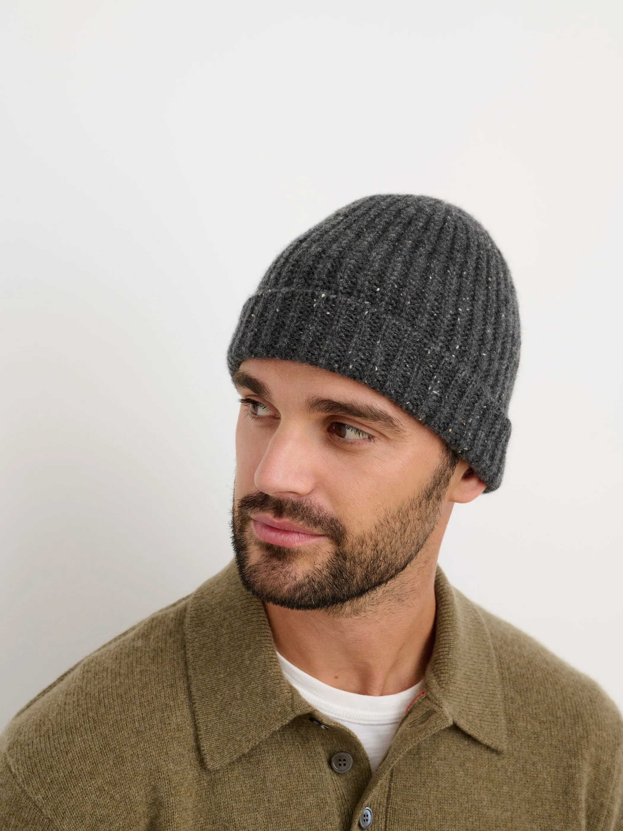 Cashmere Donegal Beanie sold by Alex Mill product image thumbnail 3