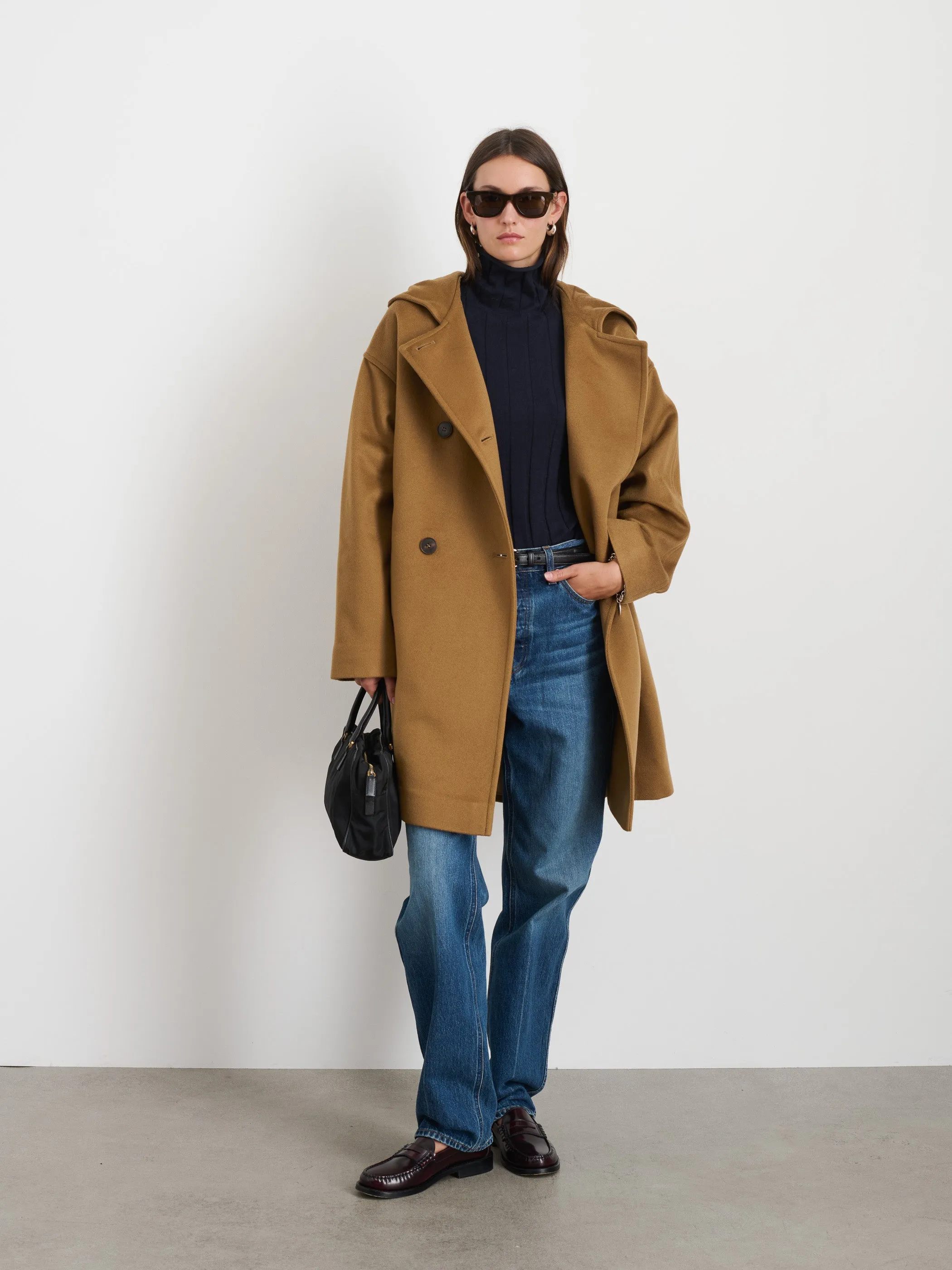 Double Breasted Coat In Cashmere sold by Alex Mill product image thumbnail 2