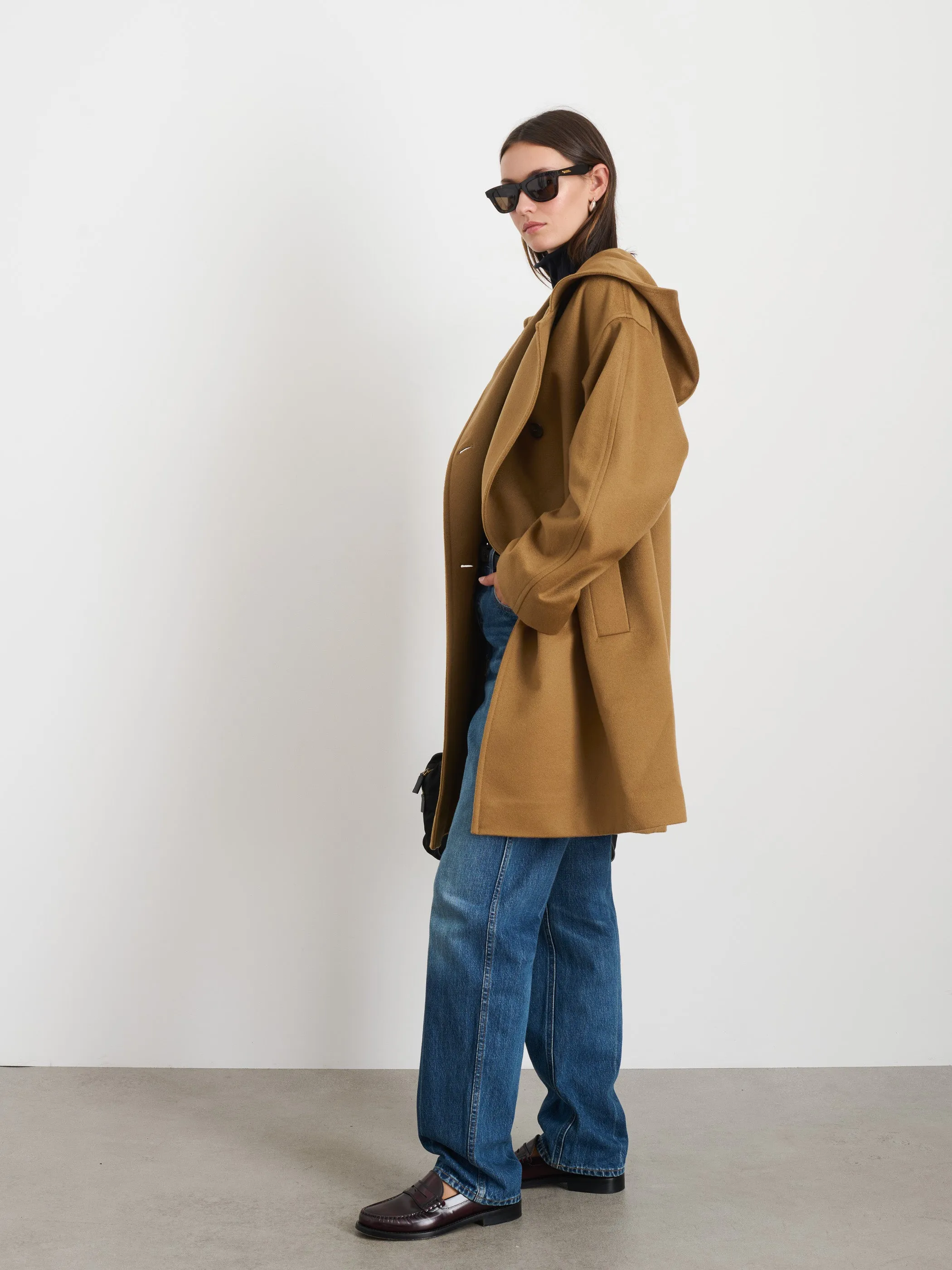 Double Breasted Coat In Cashmere sold by Alex Mill product image thumbnail 4