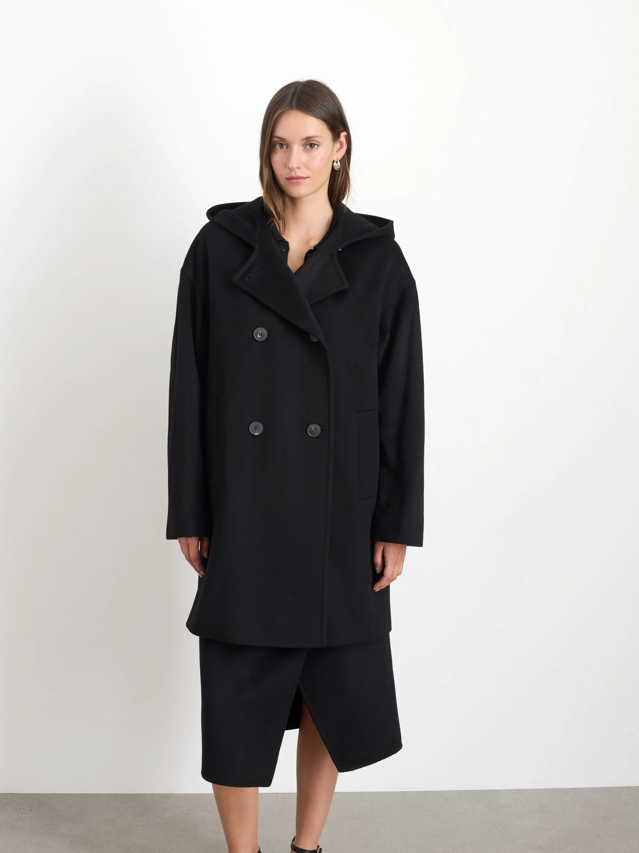 Double Breasted Coat In Cashmere sold by Alex Mill product image thumbnail 3