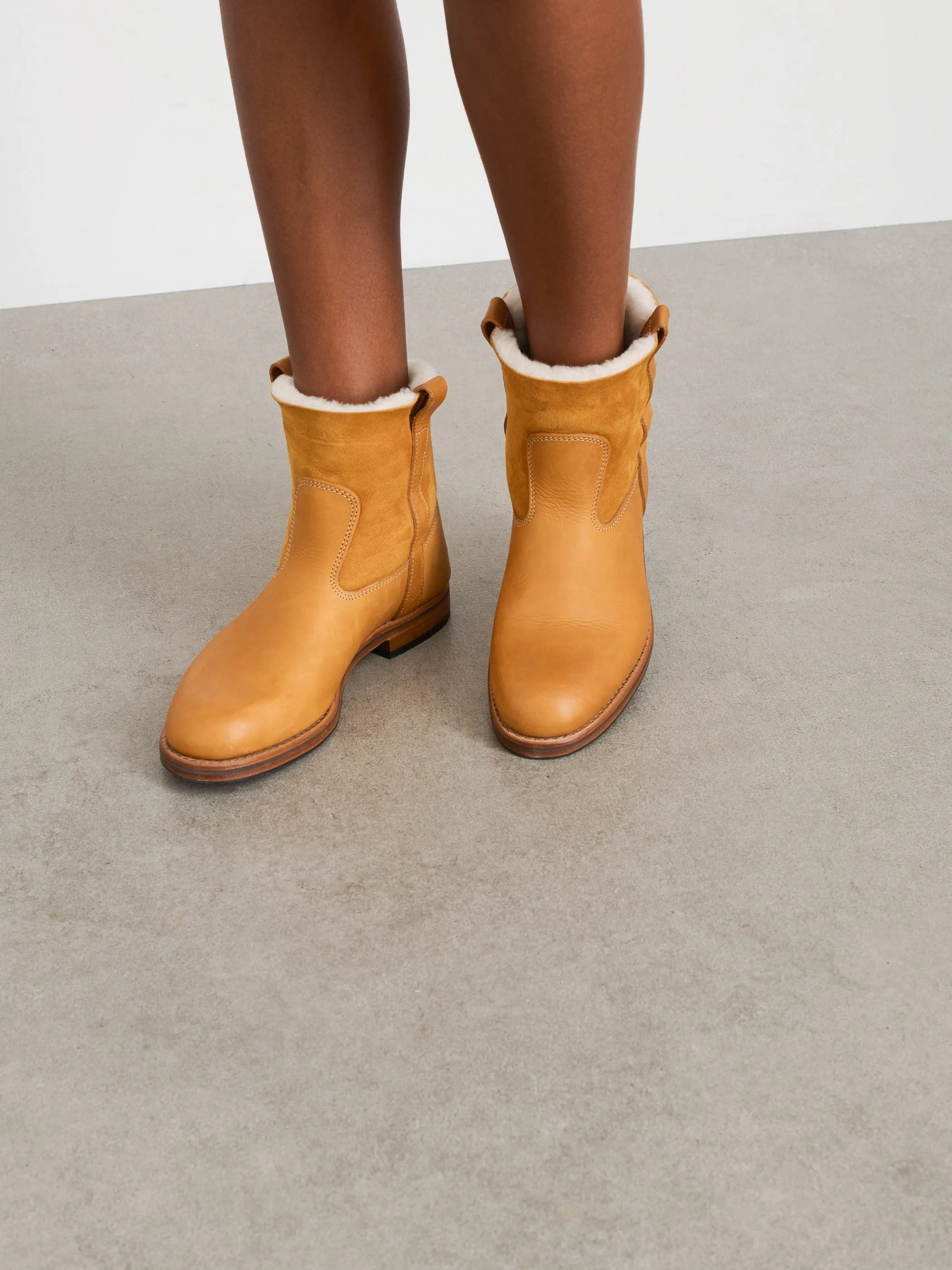 La Botte Gardiane Avoriaz Sheepskin Boot Short sold by Alex Mill product image thumbnail 5