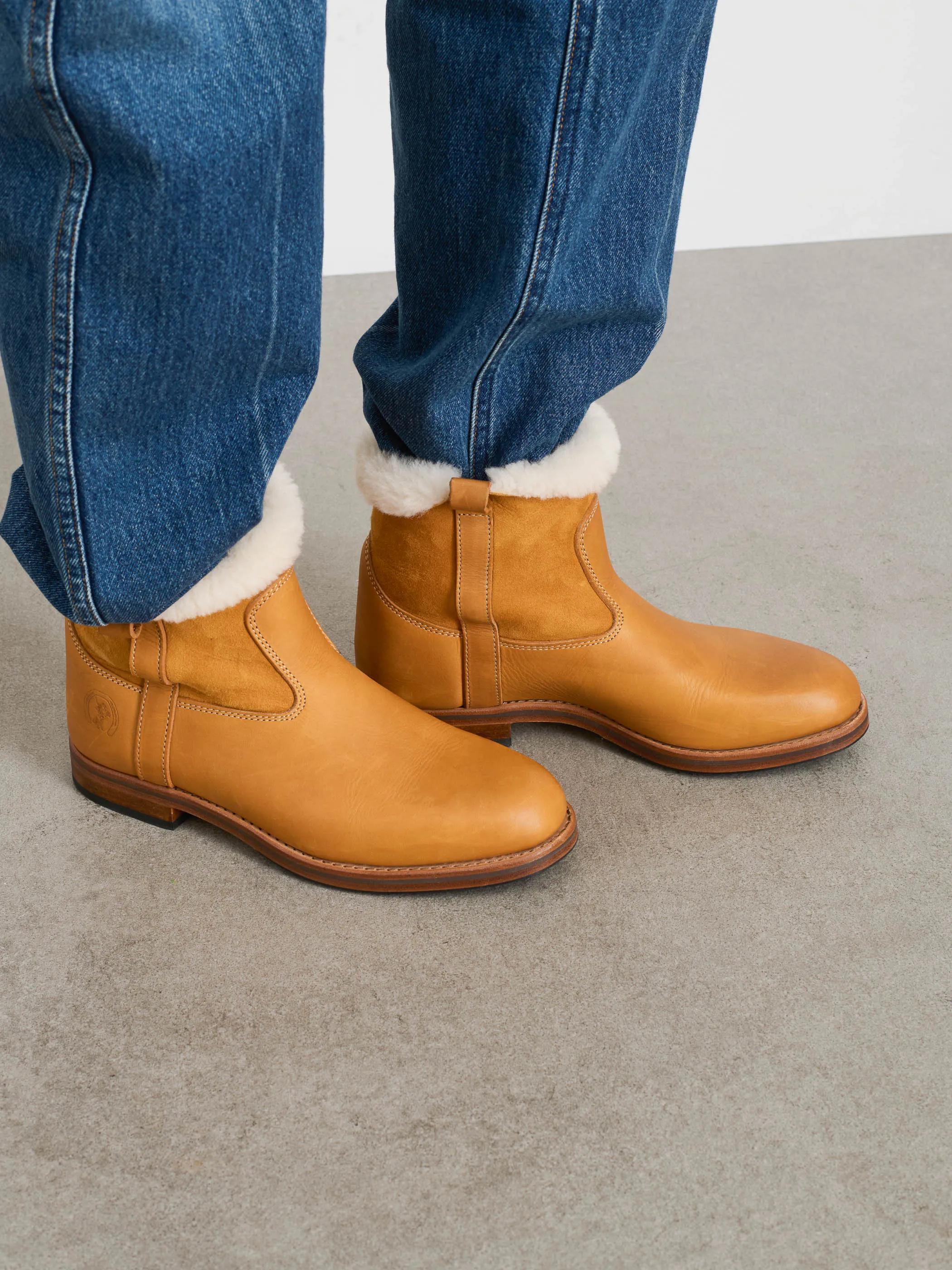 La Botte Gardiane Avoriaz Sheepskin Boot Short sold by Alex Mill product image thumbnail 4