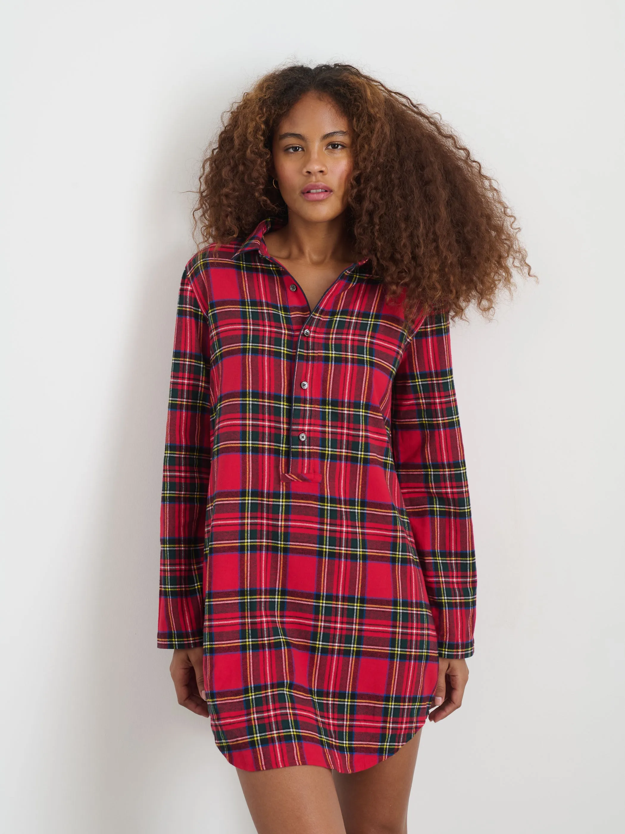P'Jimmies Night Shirt in Flannel sold by Alex Mill product image thumbnail 3