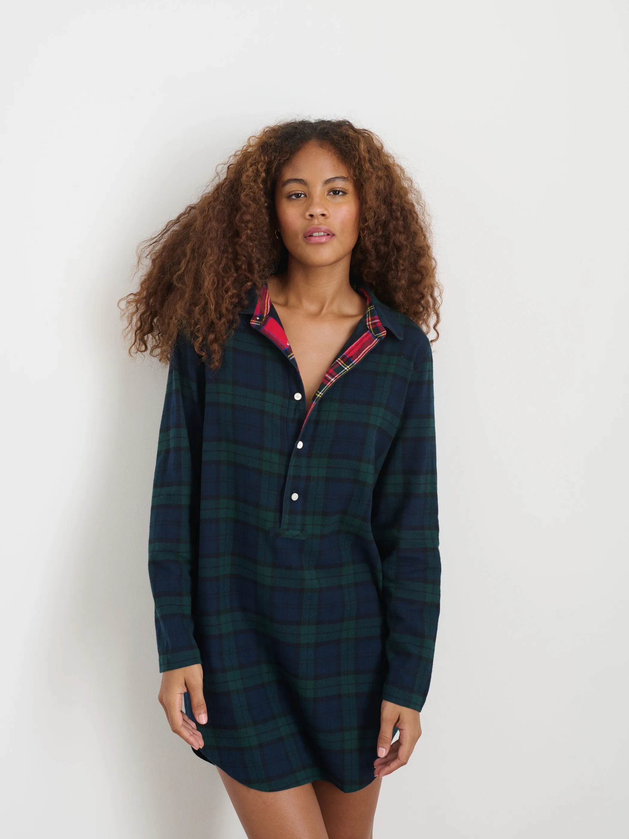 P'Jimmies Night Shirt in Flannel sold by Alex Mill product image thumbnail 3