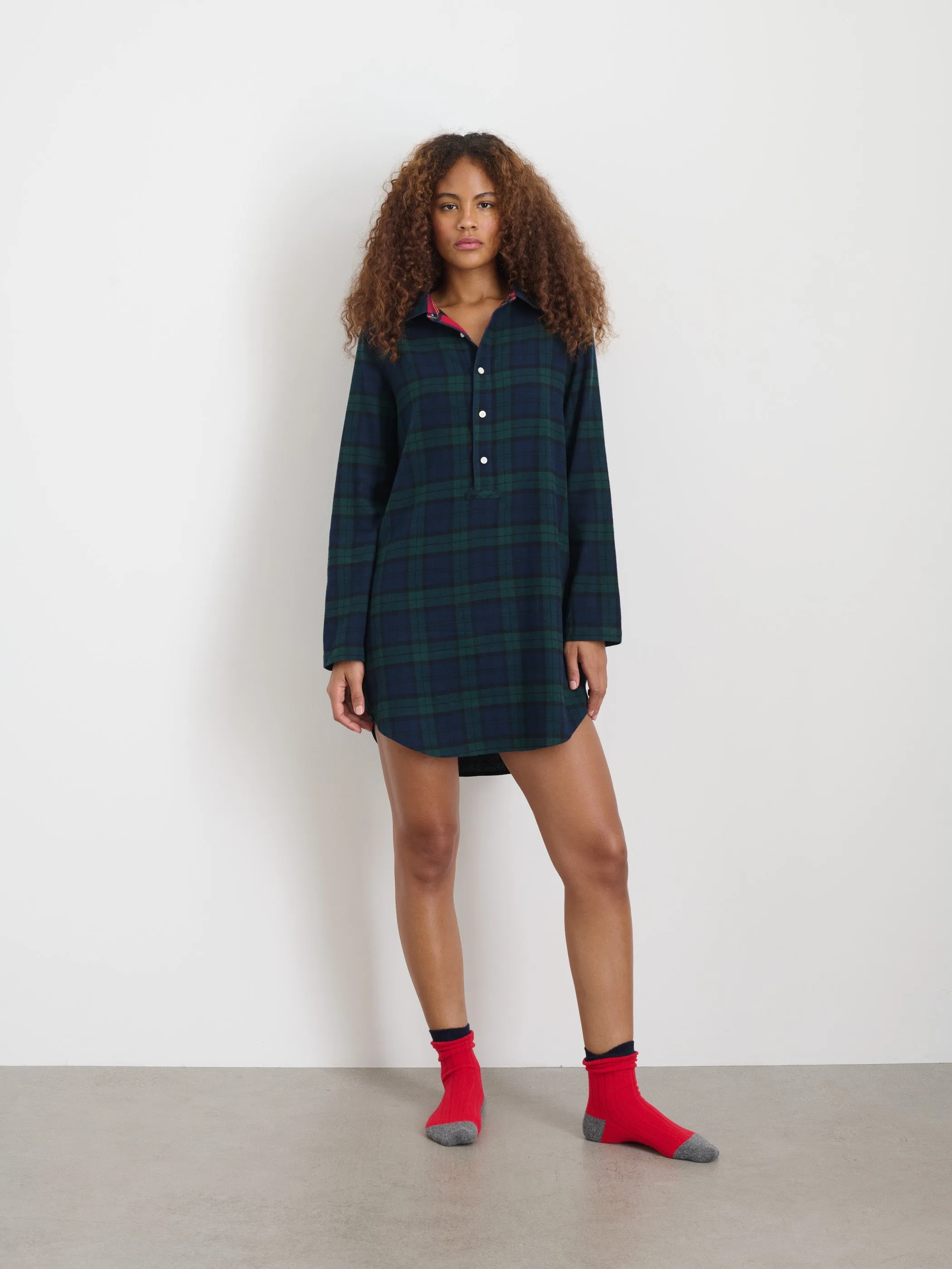 P'Jimmies Night Shirt in Flannel sold by Alex Mill product image thumbnail 2