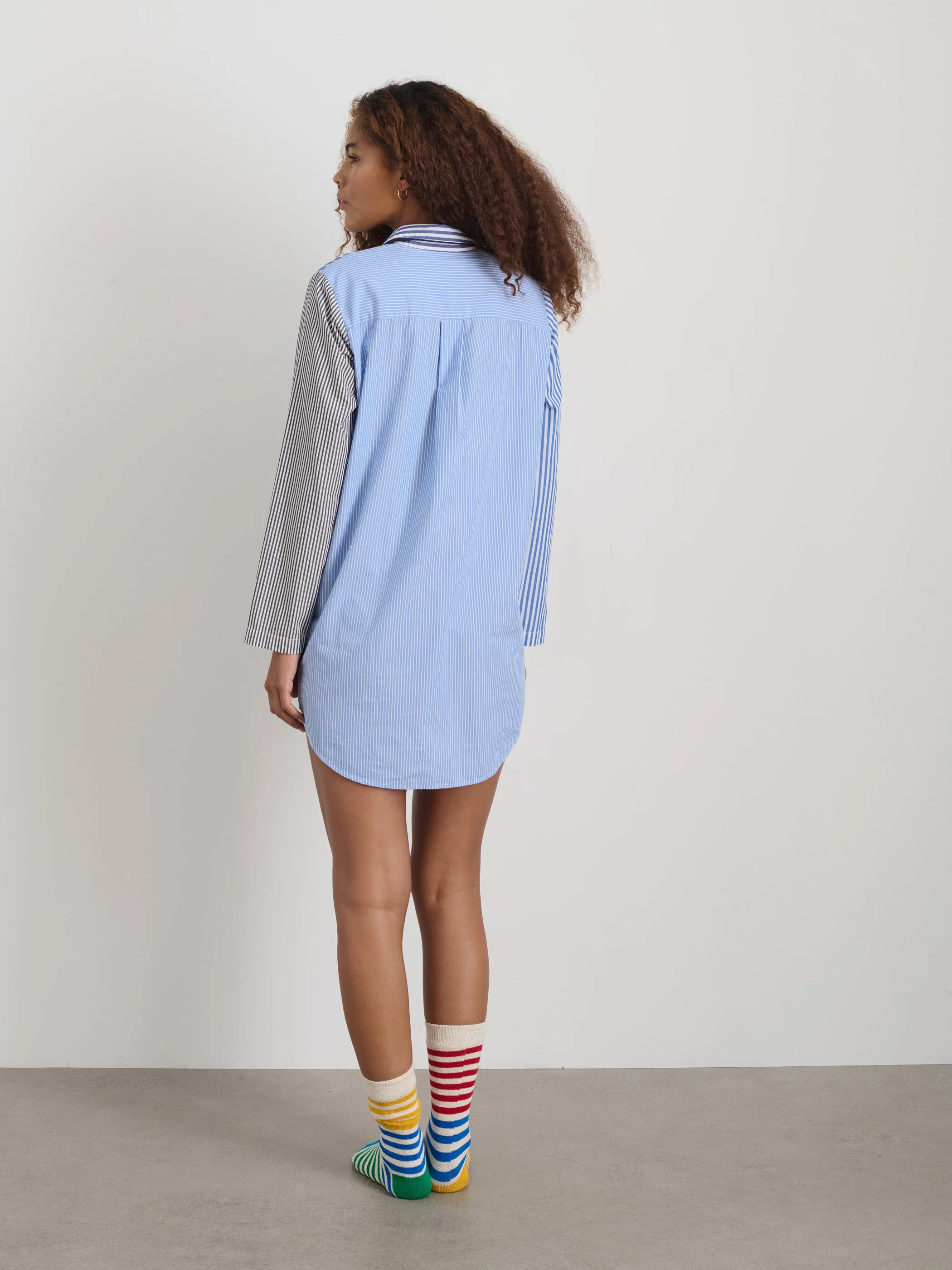 P'Jimmies Night Shirt in Stripe sold by Alex Mill product image thumbnail 5