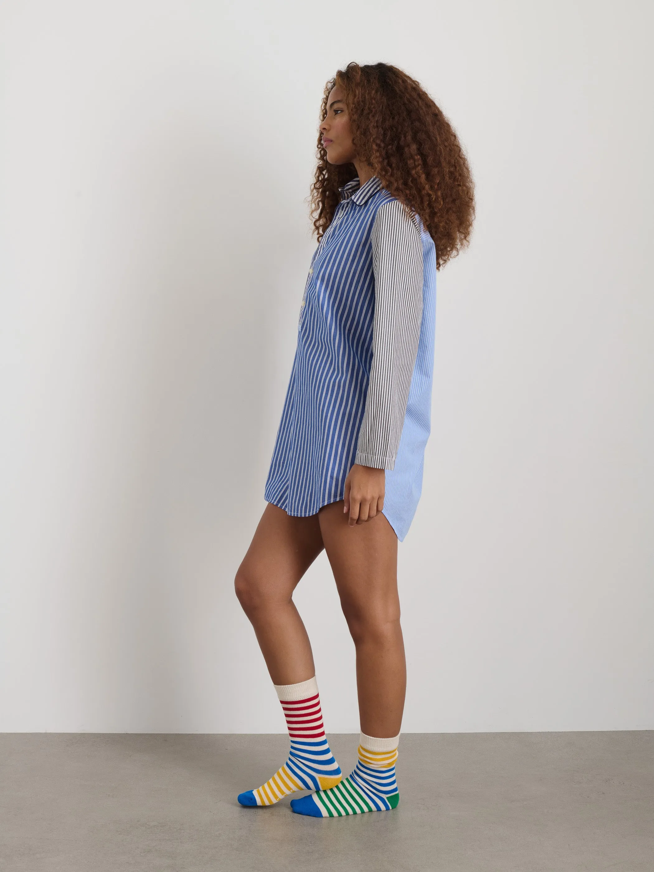 P'Jimmies Night Shirt in Stripe sold by Alex Mill product image thumbnail 4