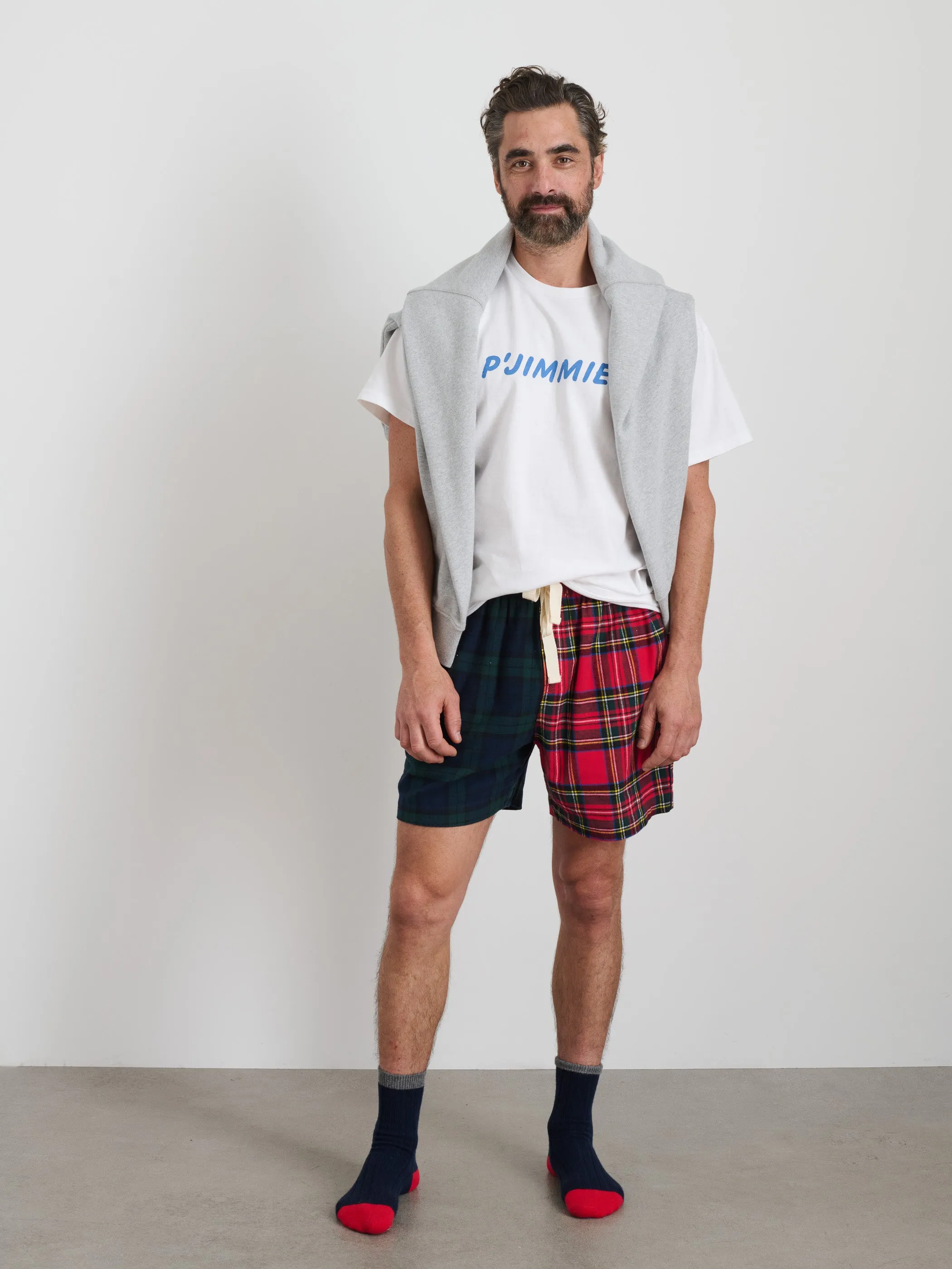 P'Jimmies Sleep Short in Flannel sold by Alex Mill product image thumbnail 3