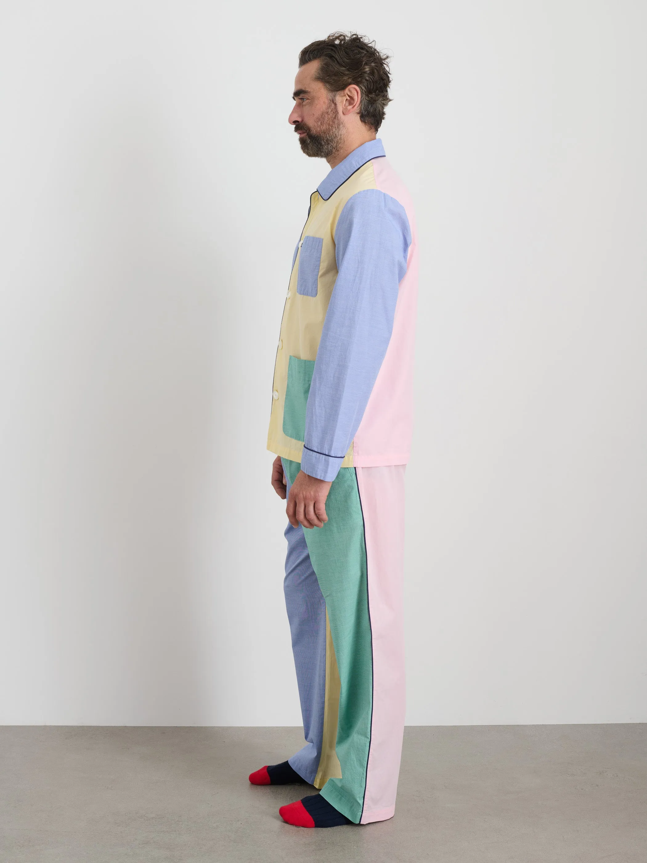 P'Jimmies Sleep Shirt in Colorblock sold by Alex Mill product image thumbnail 4