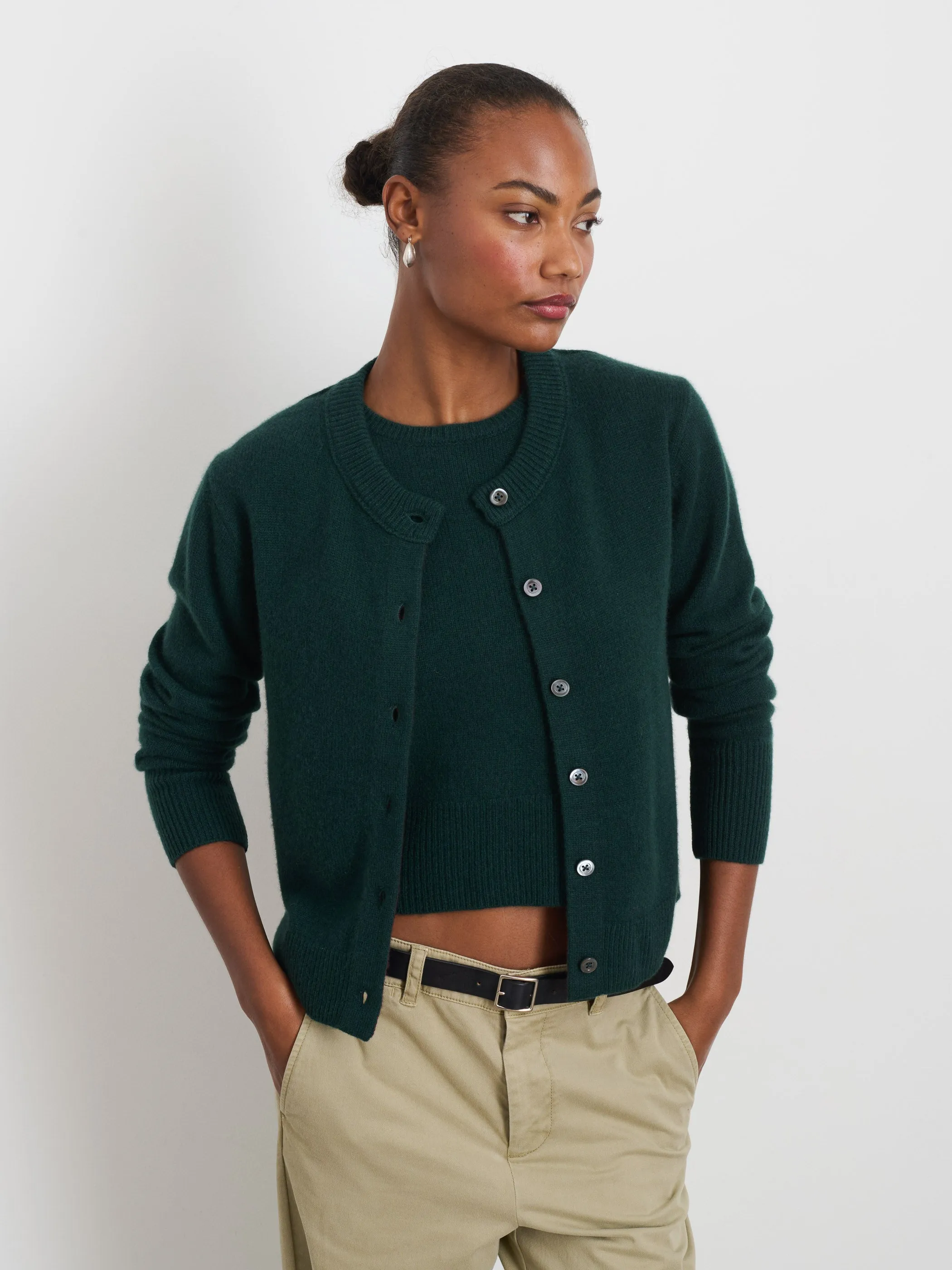 Lucie Cardigan in Cashmere sold by Alex Mill product image thumbnail 3
