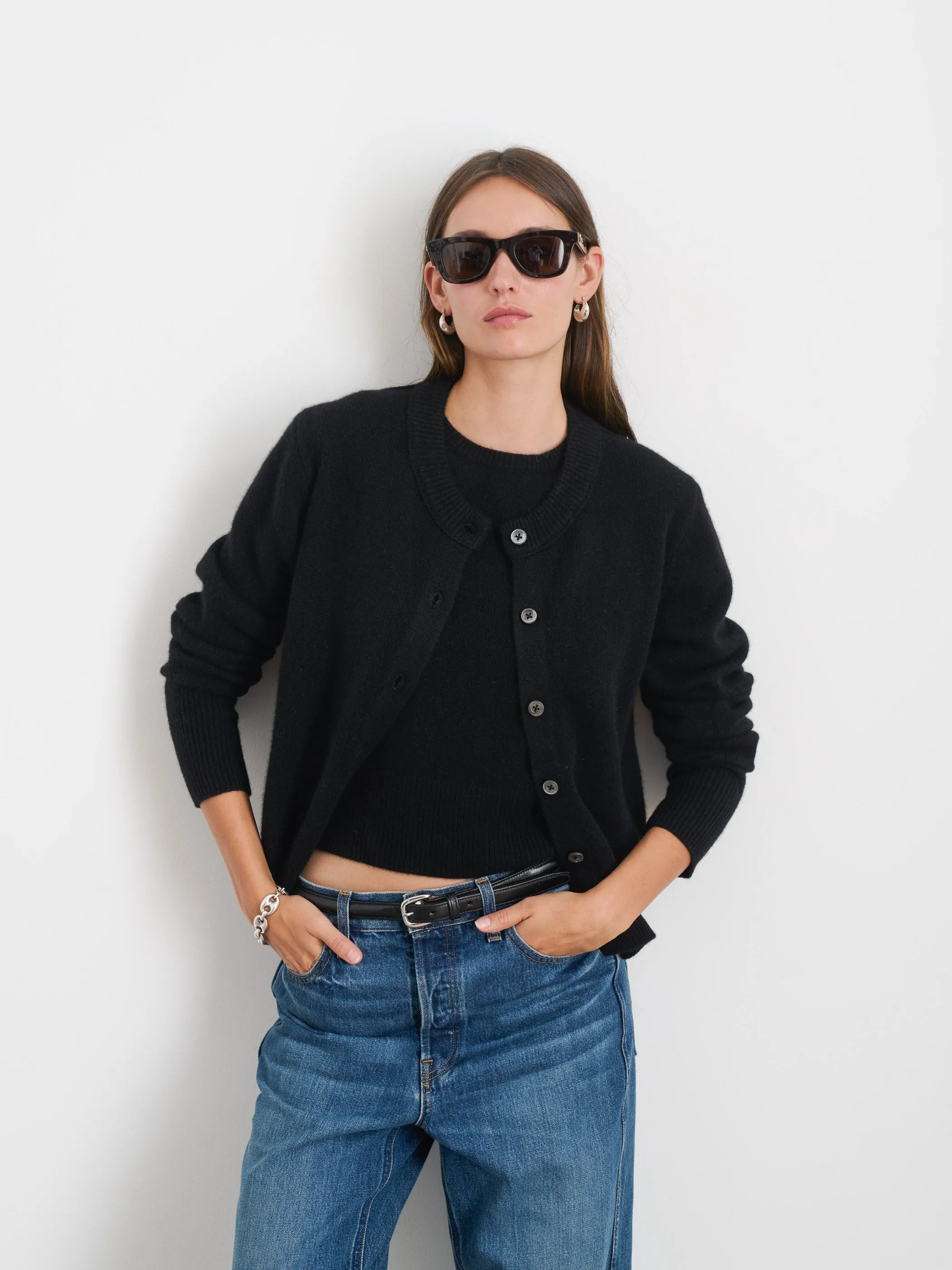 Lucie Cardigan in Cashmere sold by Alex Mill product image thumbnail 3