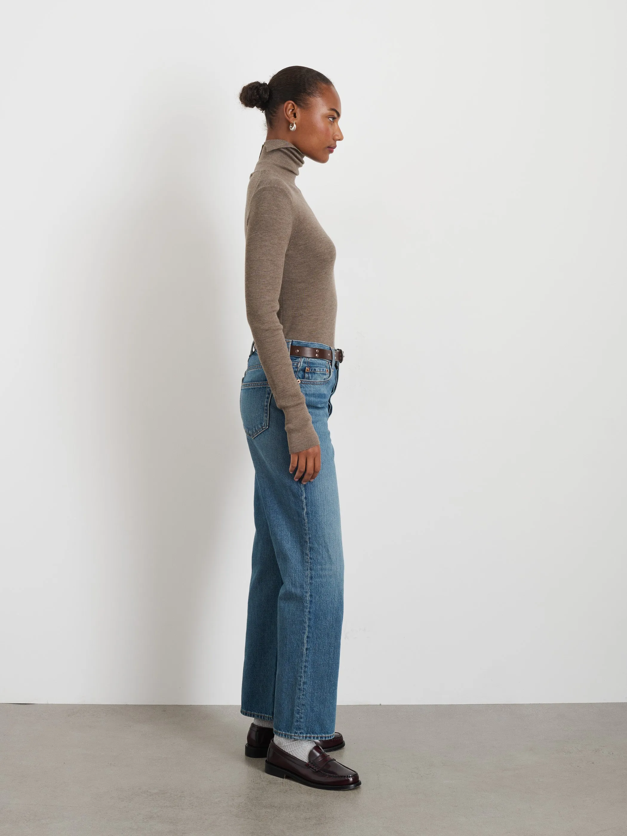 Emmaline Turtleneck In Merino Wool sold by Alex Mill product image thumbnail 4