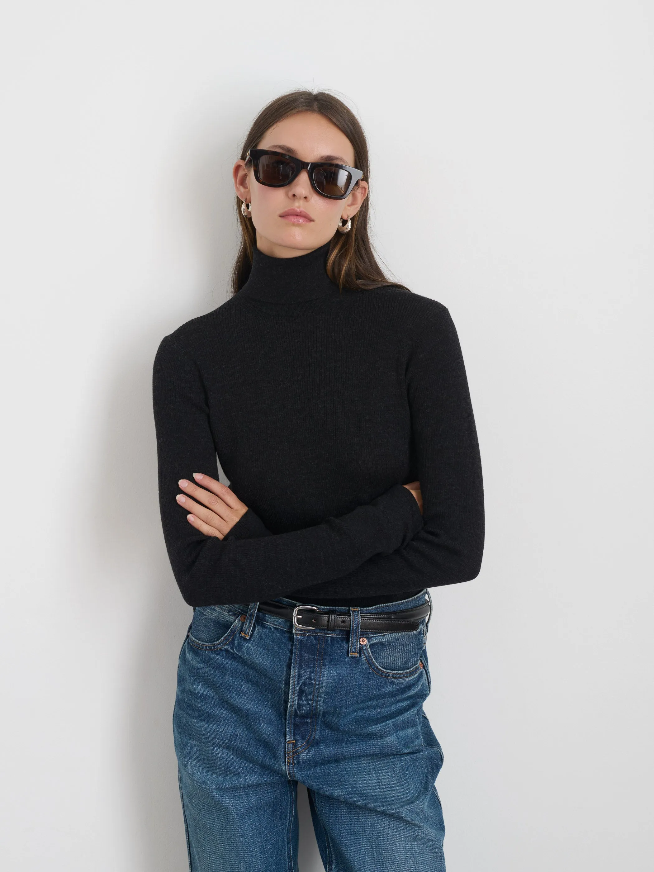 Emmaline Turtleneck In Merino Wool sold by Alex Mill product image thumbnail 2