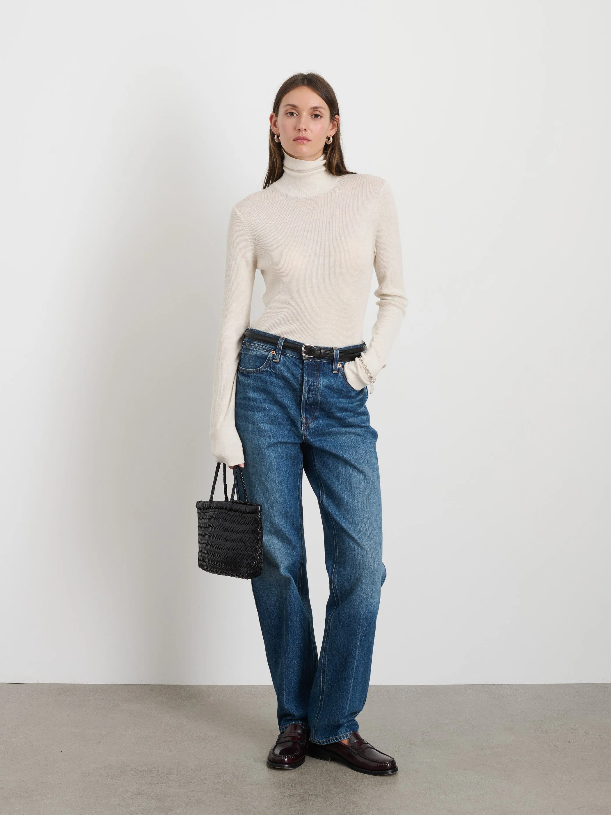 Emmaline Turtleneck In Merino Wool sold by Alex Mill product image thumbnail 2