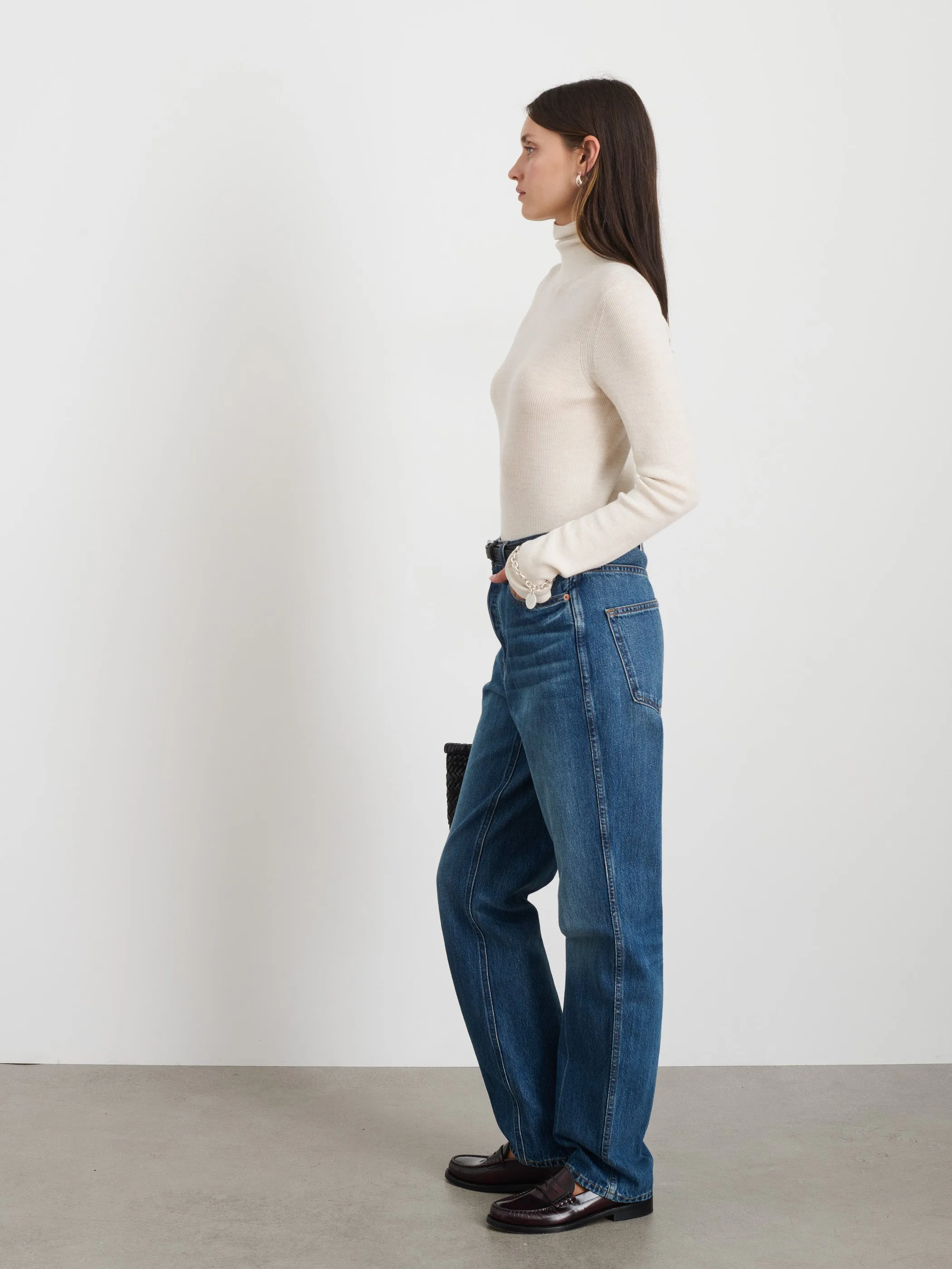 Emmaline Turtleneck In Merino Wool sold by Alex Mill product image thumbnail 4