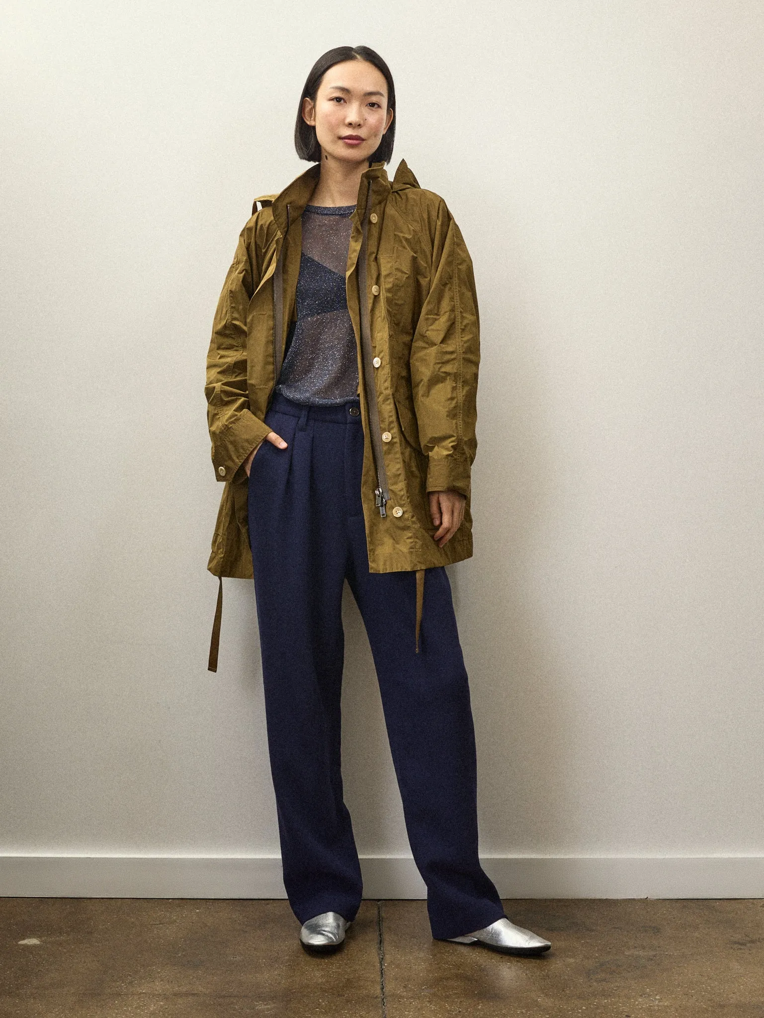Becky Malinsky x Alex Mill Claes Anorak in Taffeta sold by Alex Mill product image thumbnail 2