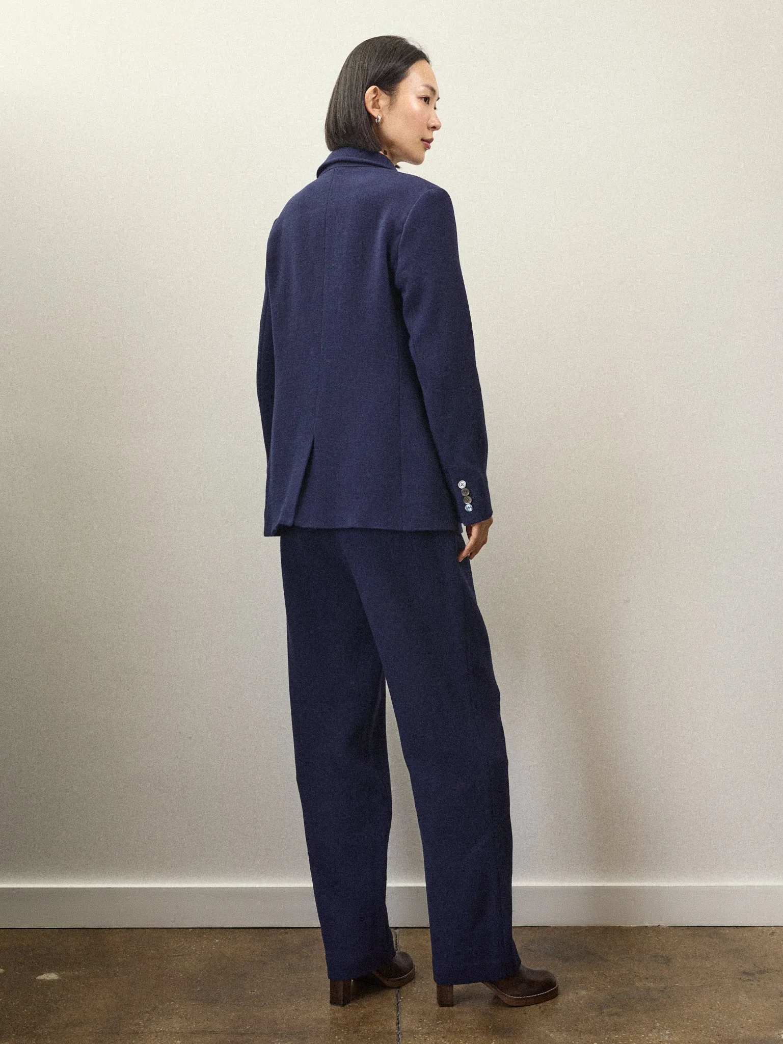 Becky Malinsky x Alex Mill Annette Blazer in Wool Crepe sold by Alex Mill product image thumbnail 4