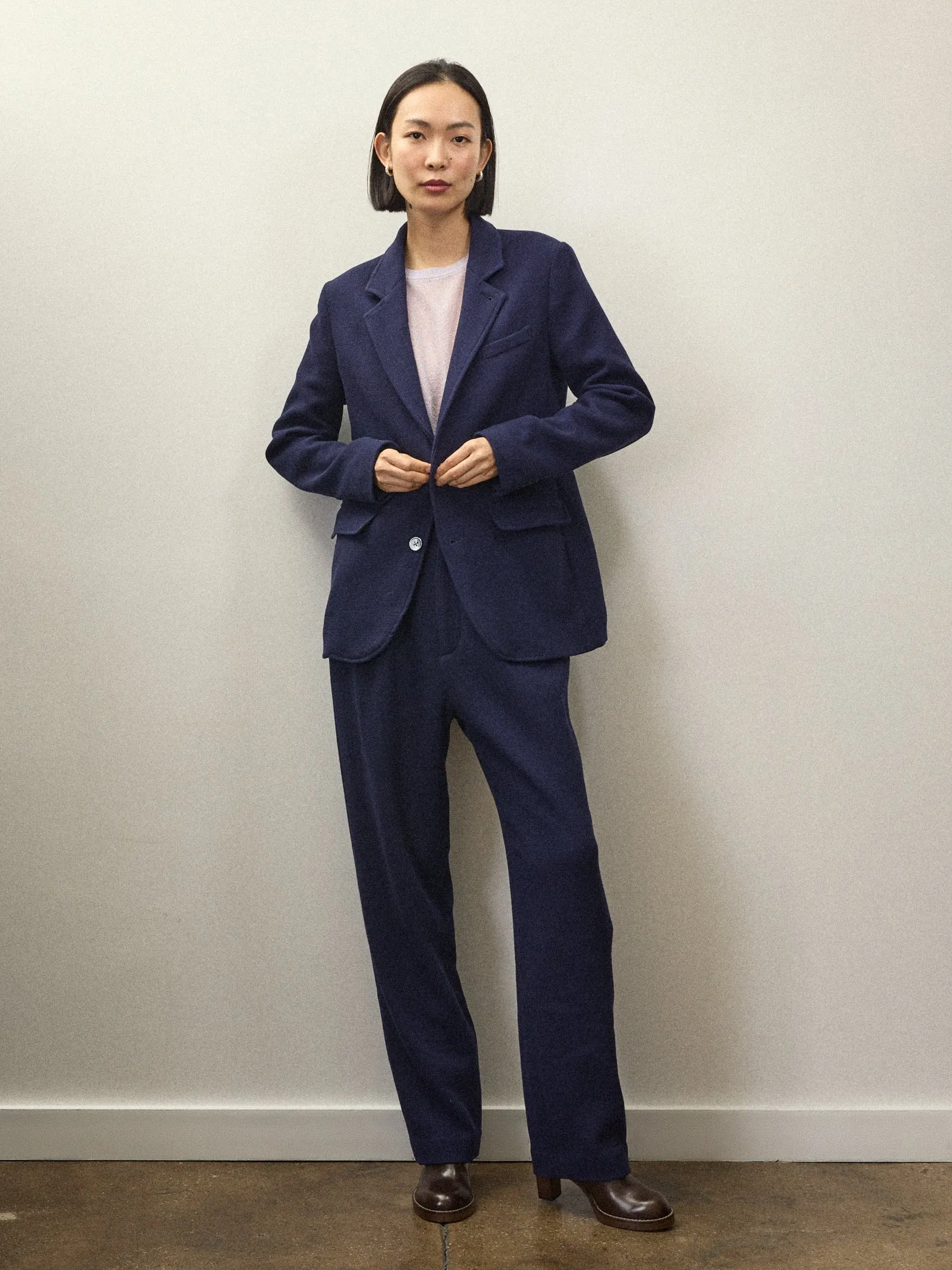 Becky Malinsky x Alex Mill Annette Blazer in Wool Crepe sold by Alex Mill product image thumbnail 2