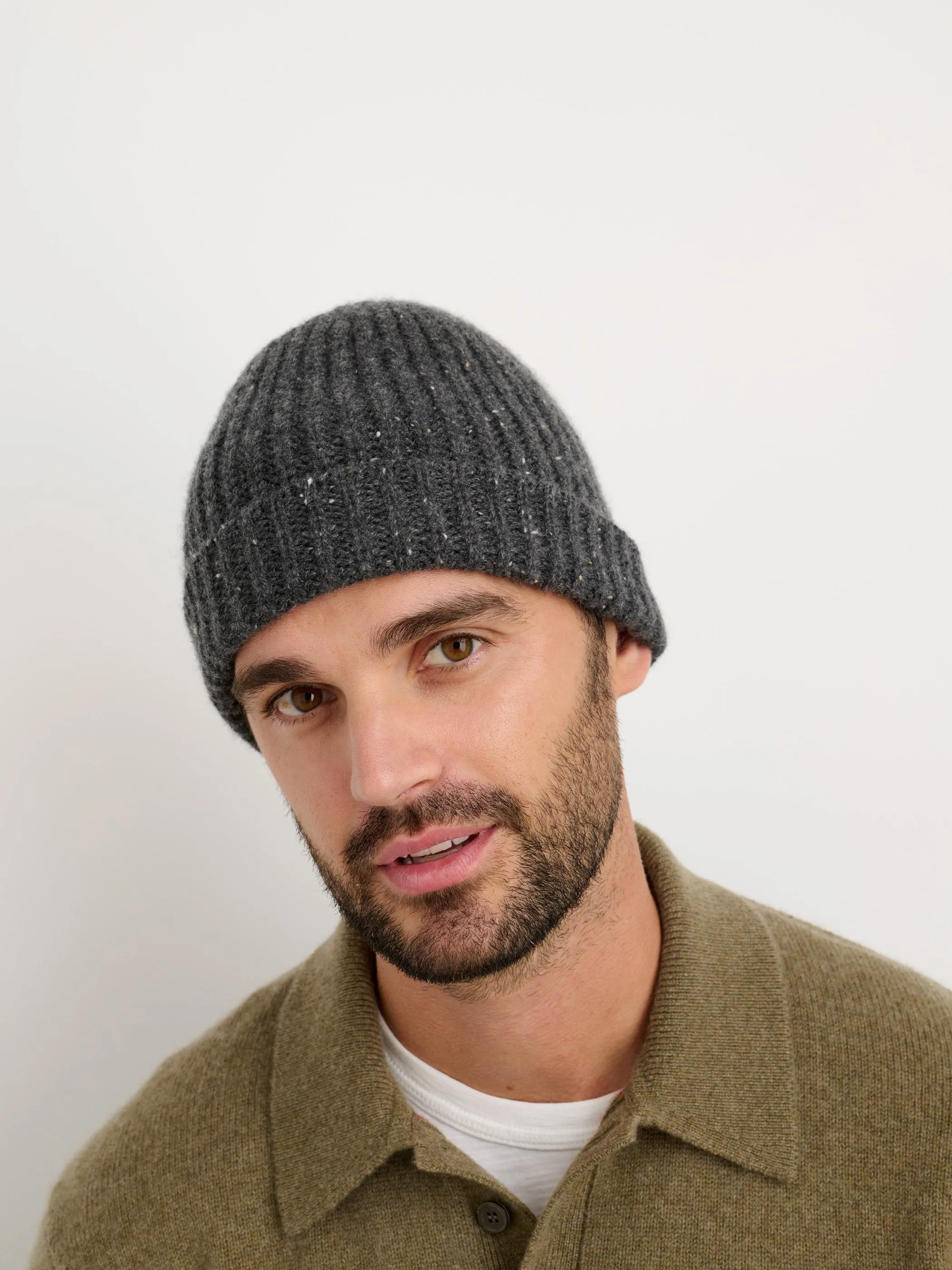 Cashmere Donegal Beanie sold by Alex Mill product image thumbnail 4
