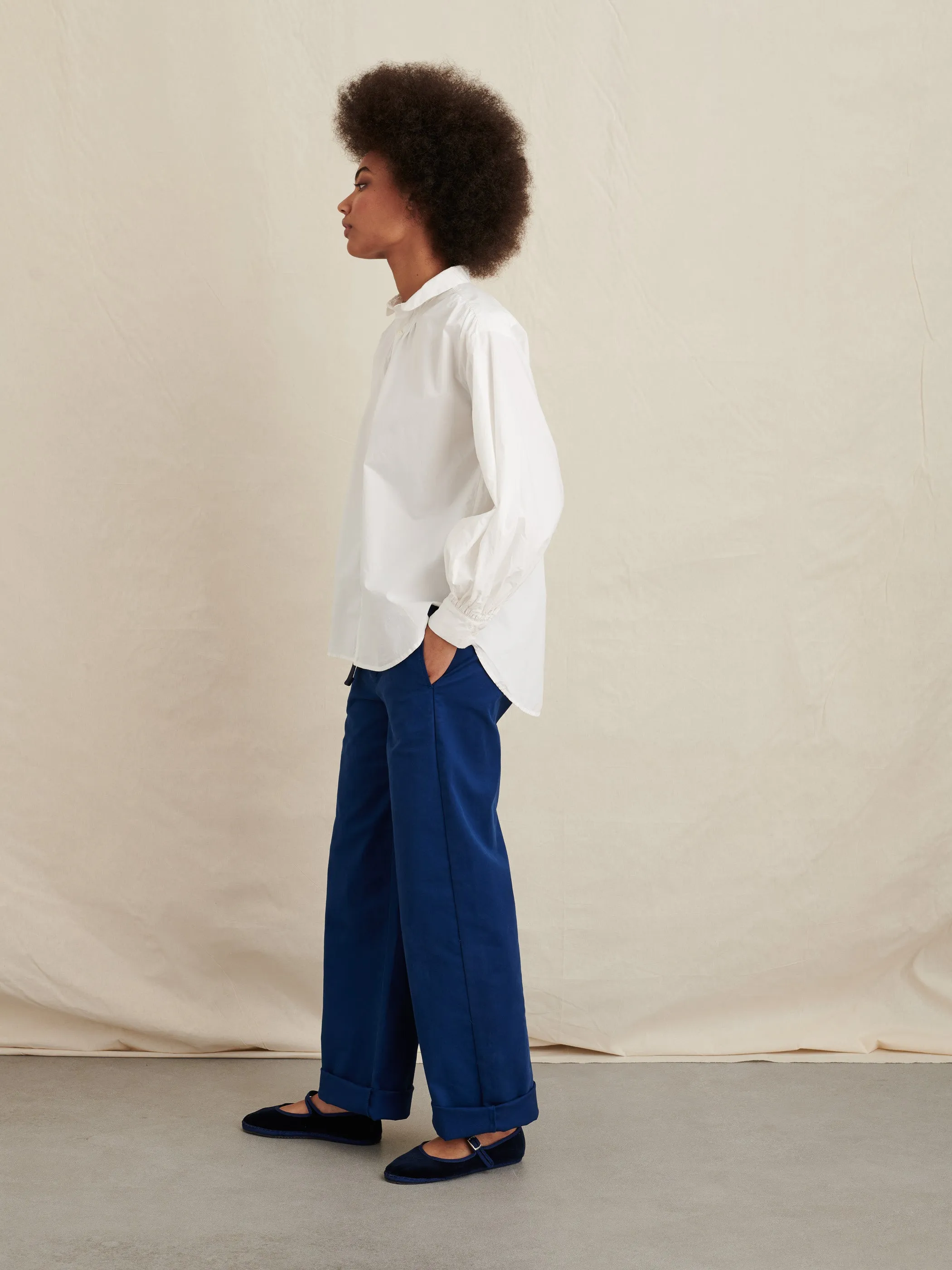 Kit Shirt in Paper Poplin sold by Alex Mill product image thumbnail 5