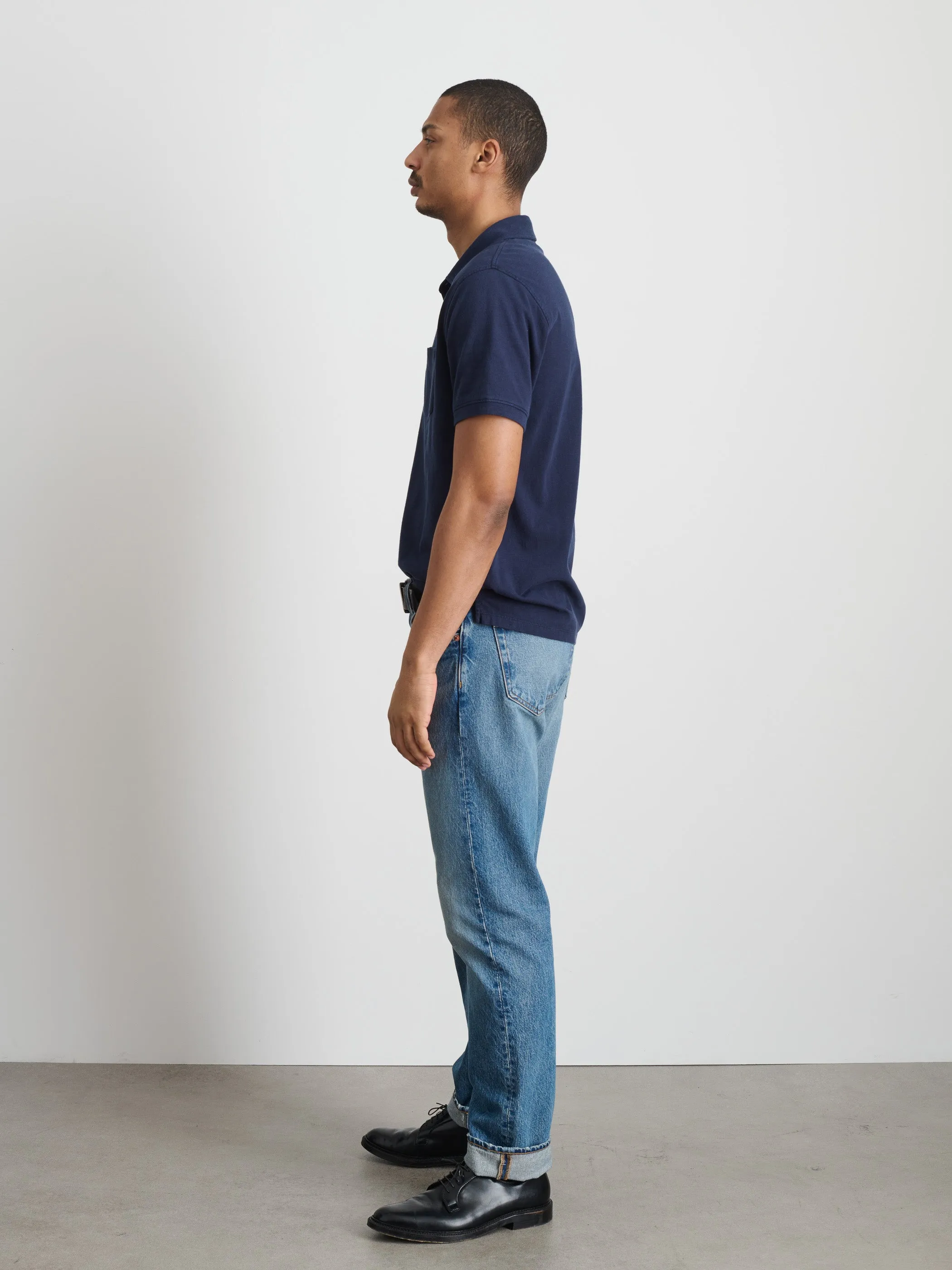 The Standard Polo in Slub Cotton sold by Alex Mill product image thumbnail 4