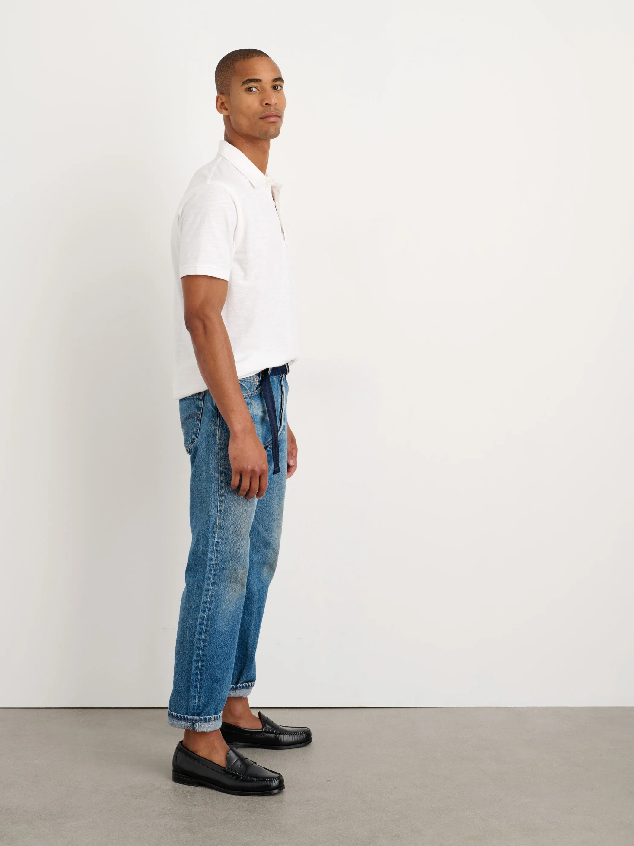 The Standard Polo in Slub Cotton sold by Alex Mill product image thumbnail 5