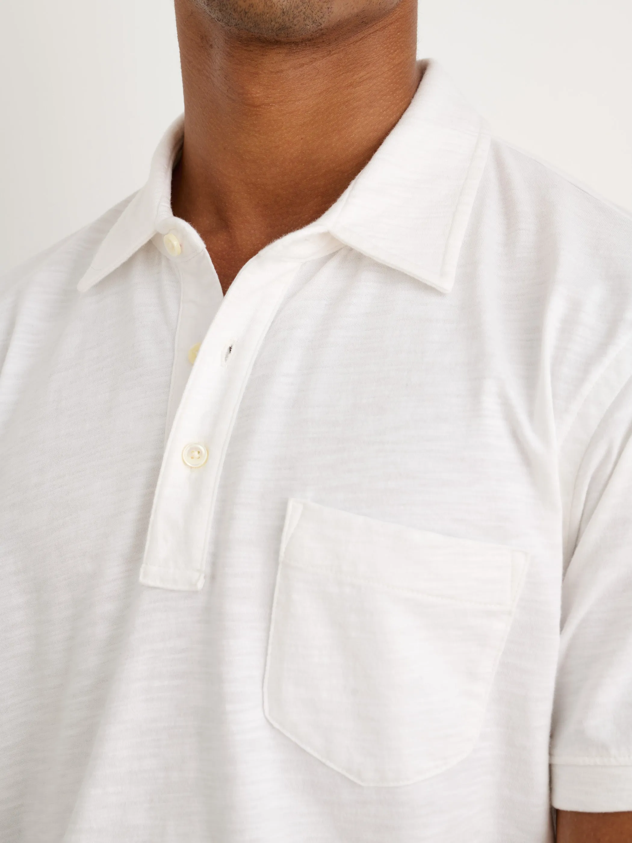 The Standard Polo in Slub Cotton sold by Alex Mill product image thumbnail 4