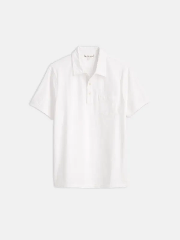 The Standard Polo in Slub Cotton sold by Alex Mill