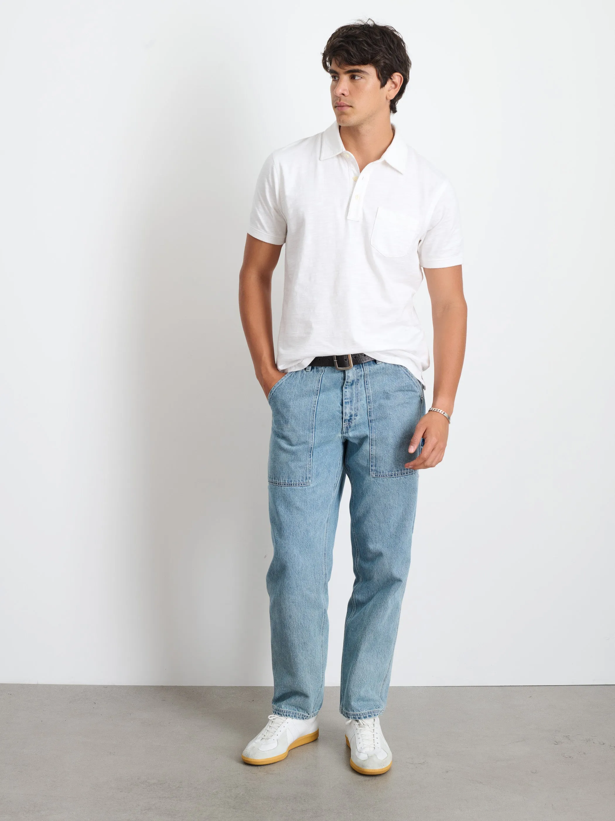 Standard Polo In Slub Cotton sold by Alex Mill product image thumbnail 3