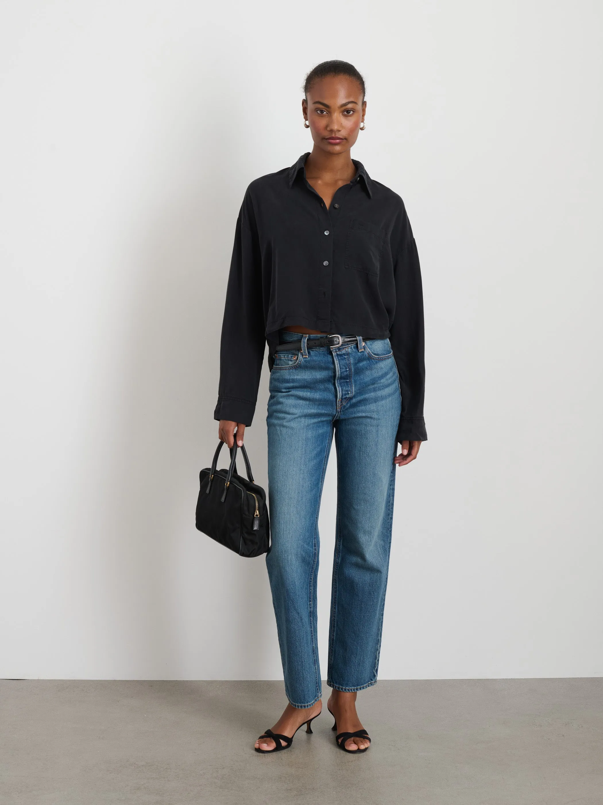 Cropped Gemma Shirt sold by Alex Mill product image thumbnail 3