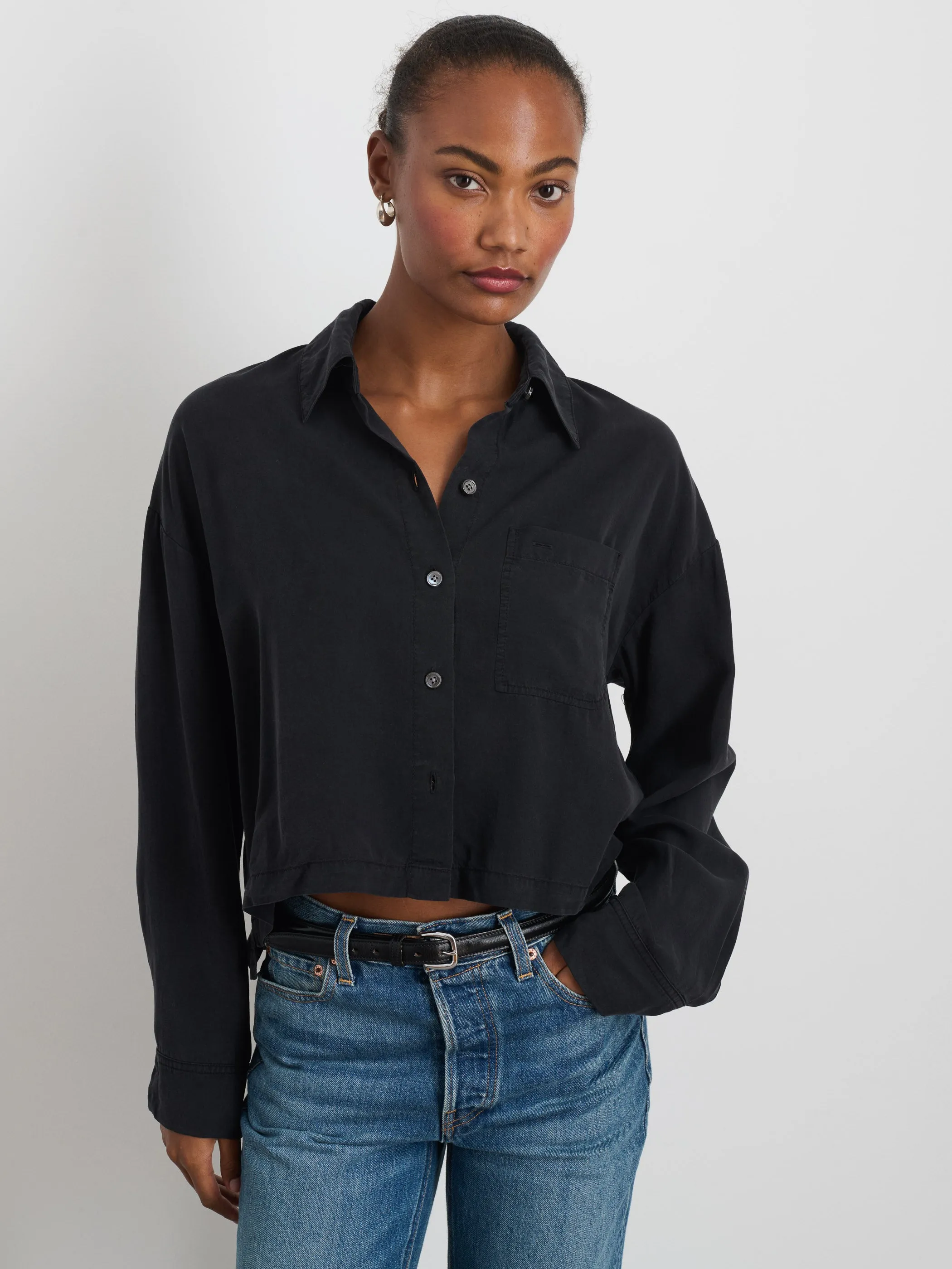 Cropped Gemma Shirt sold by Alex Mill product image thumbnail 2