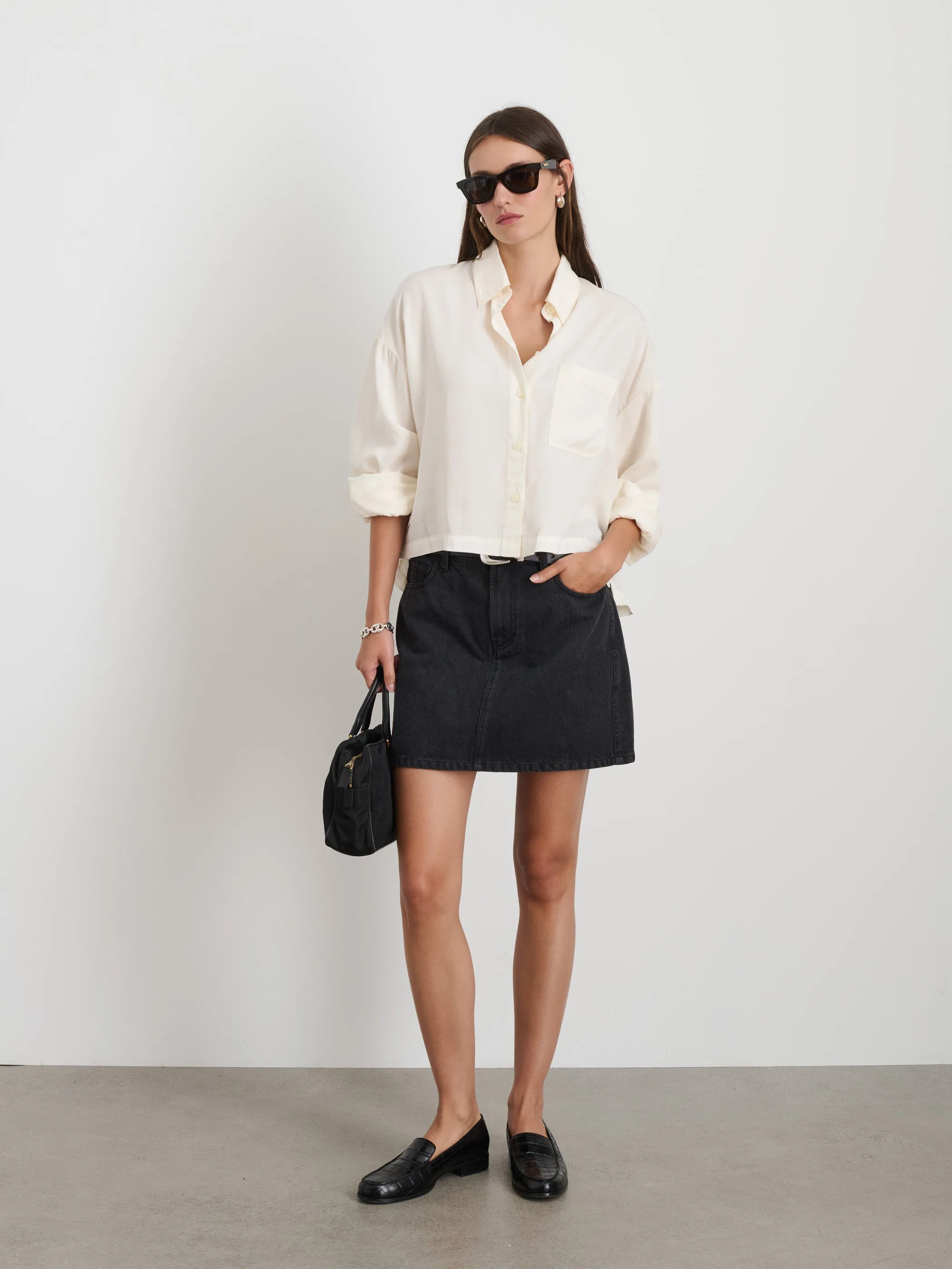 Cropped Gemma Shirt sold by Alex Mill product image thumbnail 3
