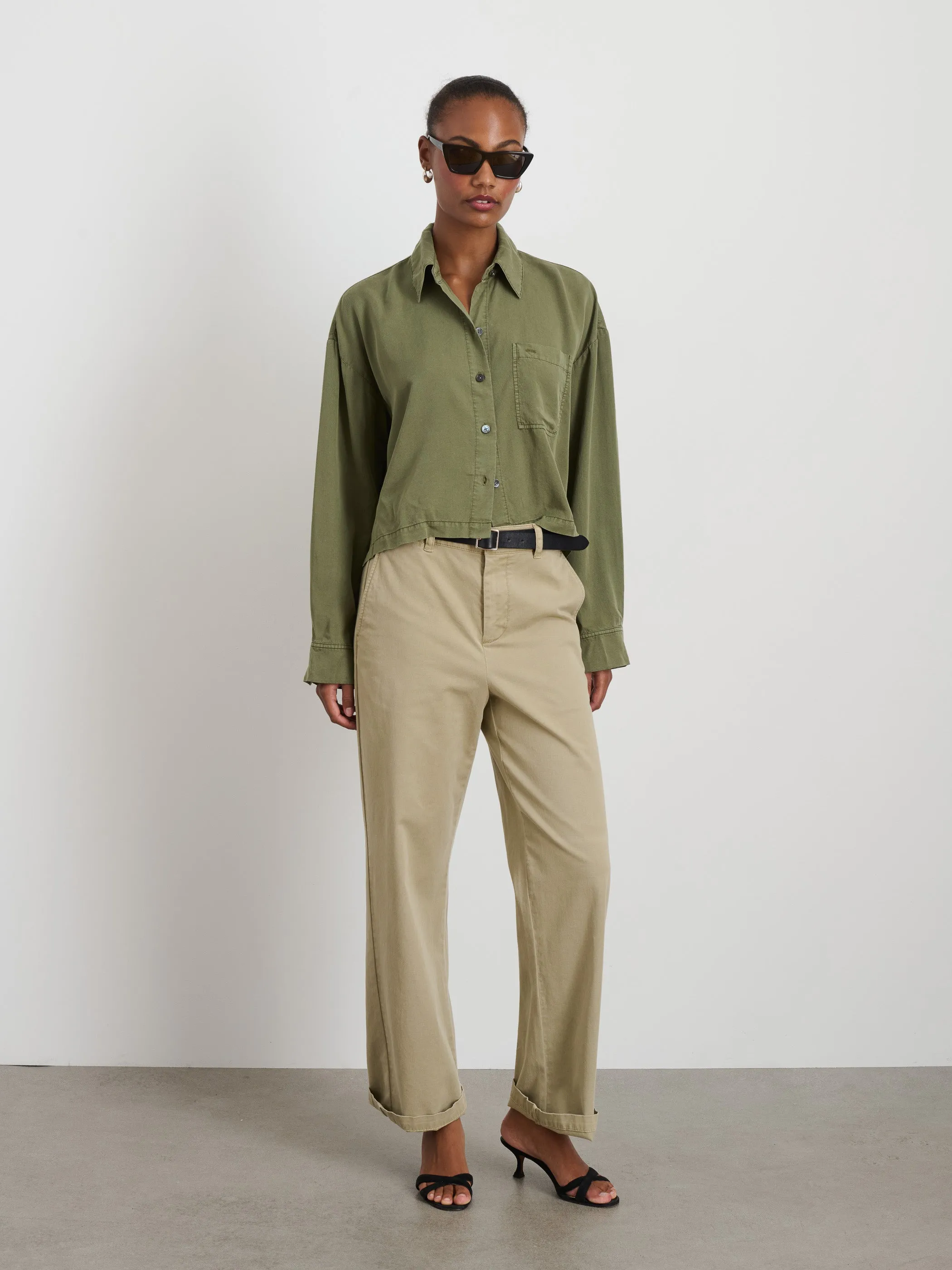 Cropped Gemma Shirt sold by Alex Mill product image thumbnail 4