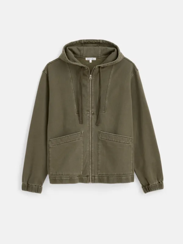 Fleece Track Zip Hoodie sold by Alex Mill