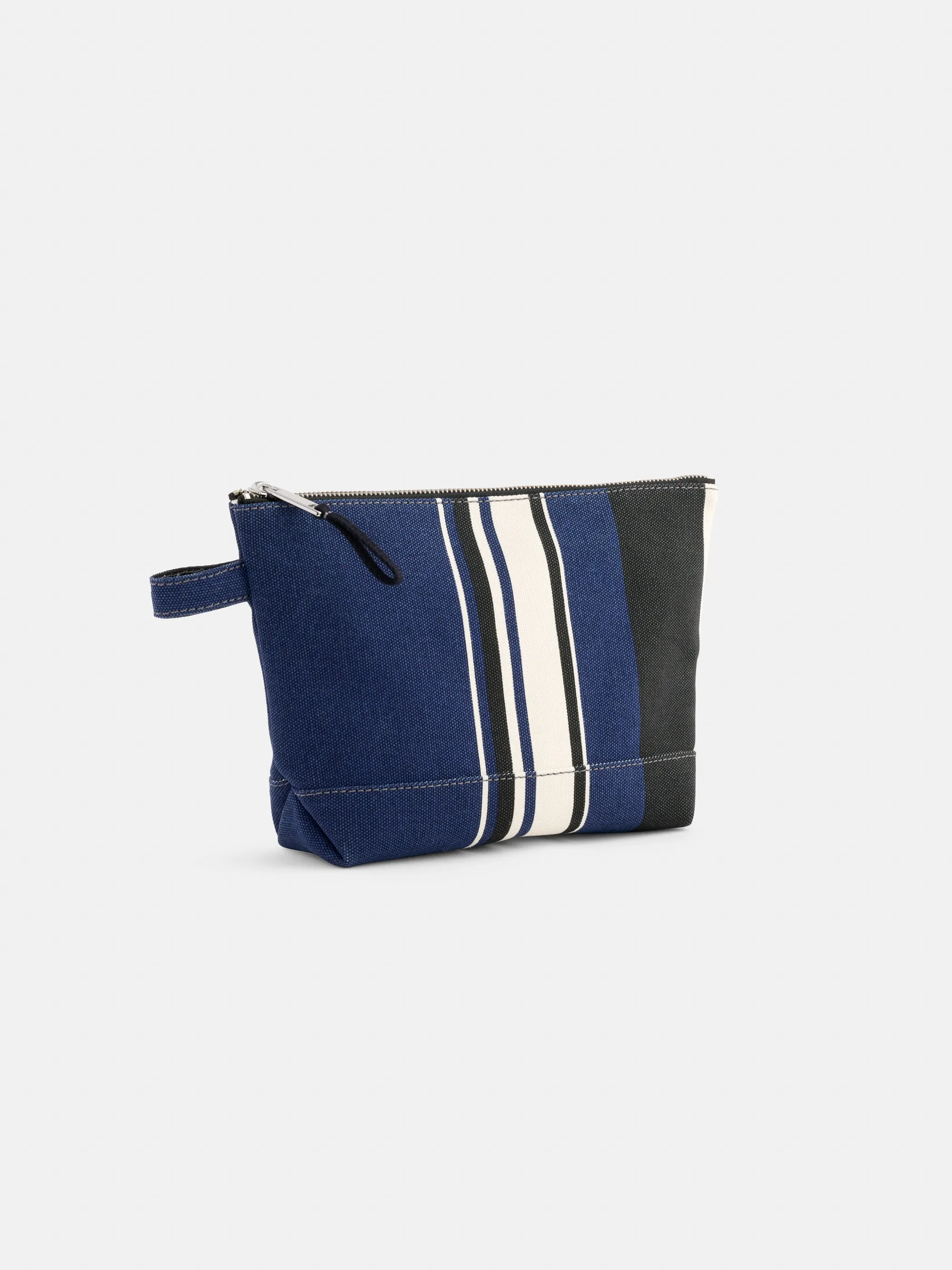 The Perfect Canvas Pouch in Navy Cabana Stripe sold by Alex Mill product image thumbnail 2