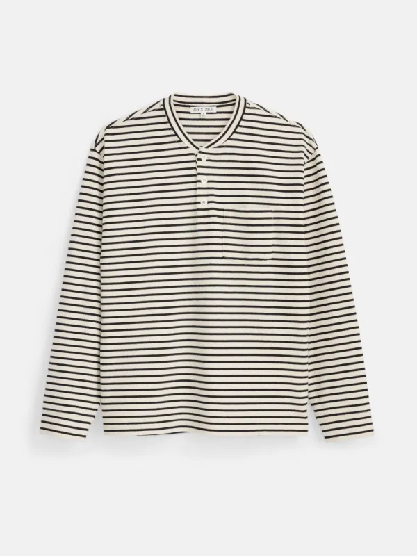 Alan Striped Henley in Cotton sold by Alex Mill