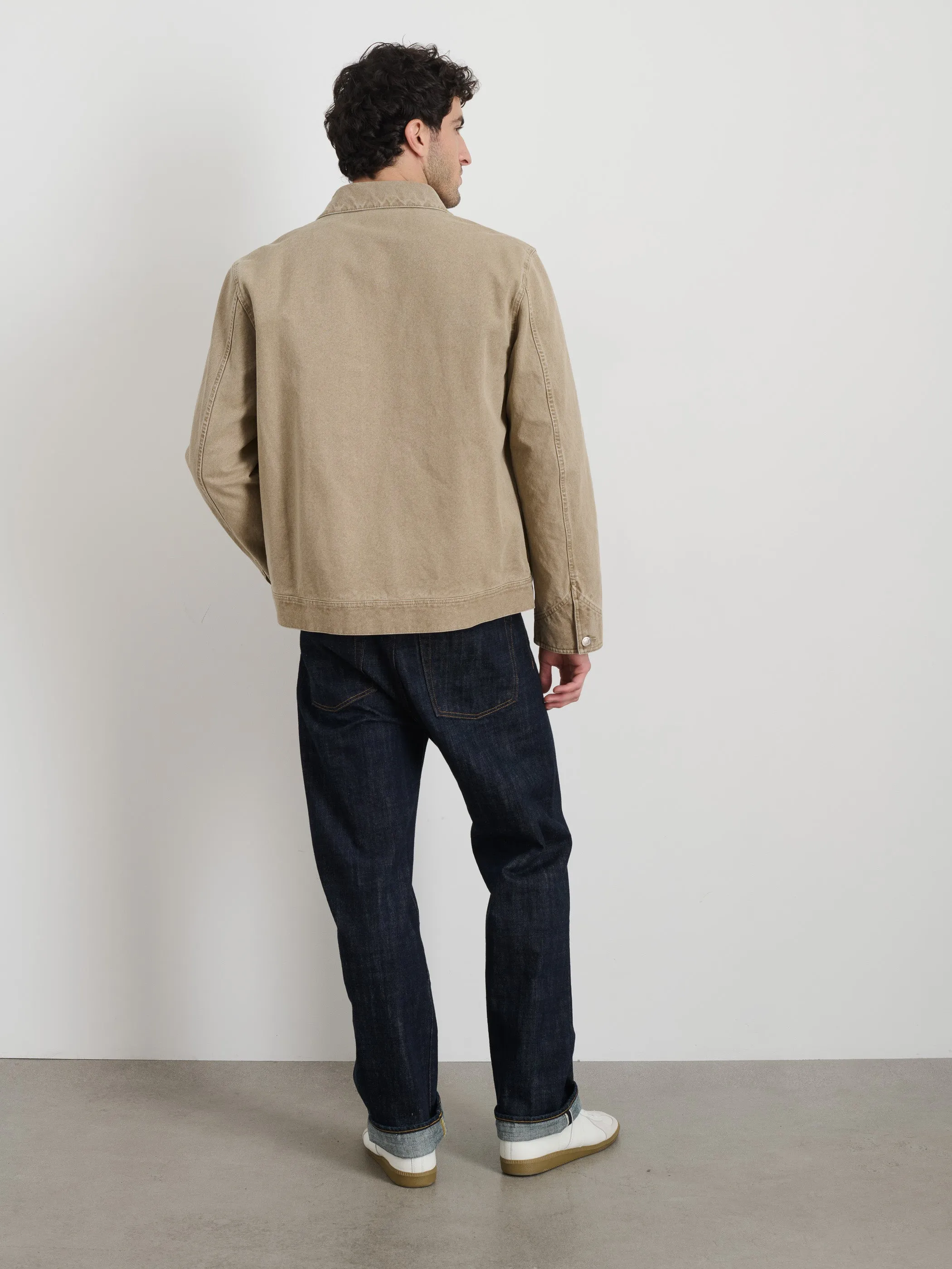 Garment Dyed Zip Work Jacket In Canvas sold by Alex Mill product image thumbnail 5
