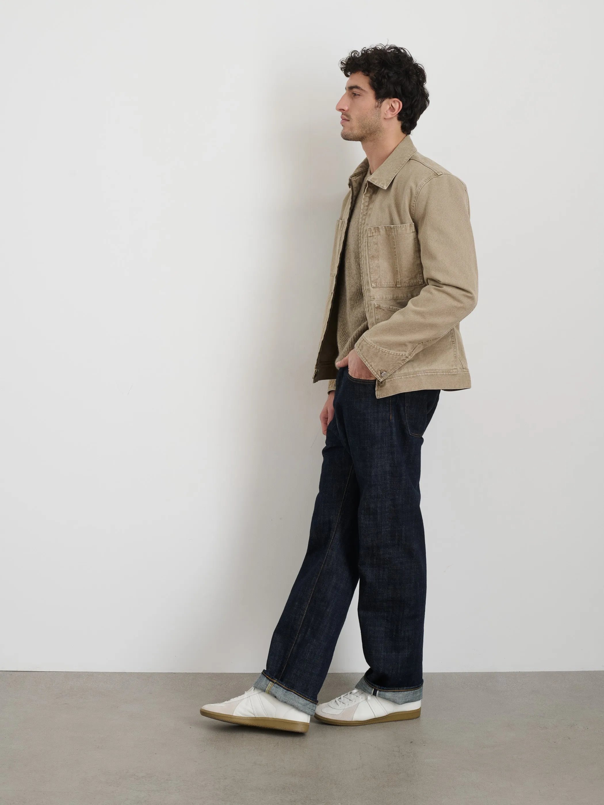 Garment Dyed Zip Work Jacket In Canvas sold by Alex Mill product image thumbnail 4