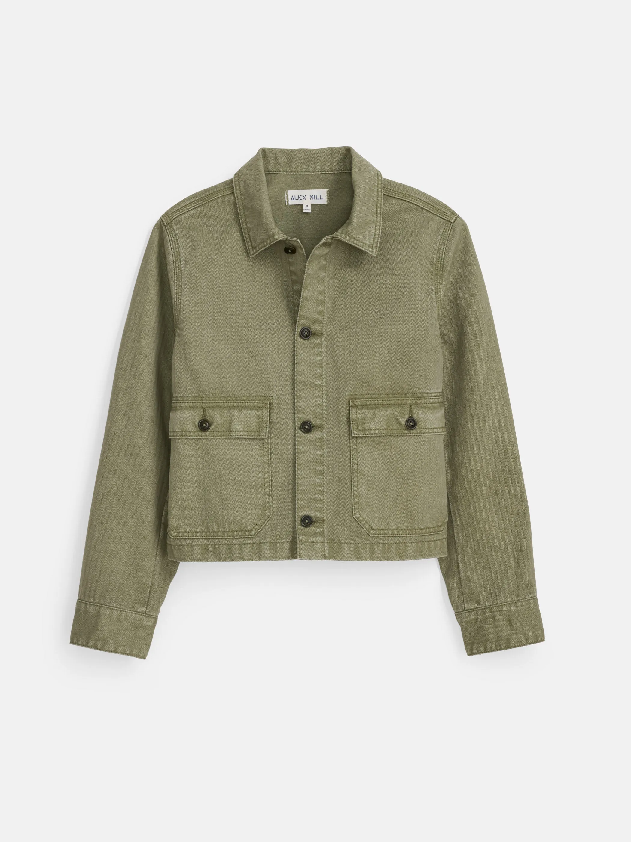 Marfa Work Jacket In Herringbone sold by Alex Mill