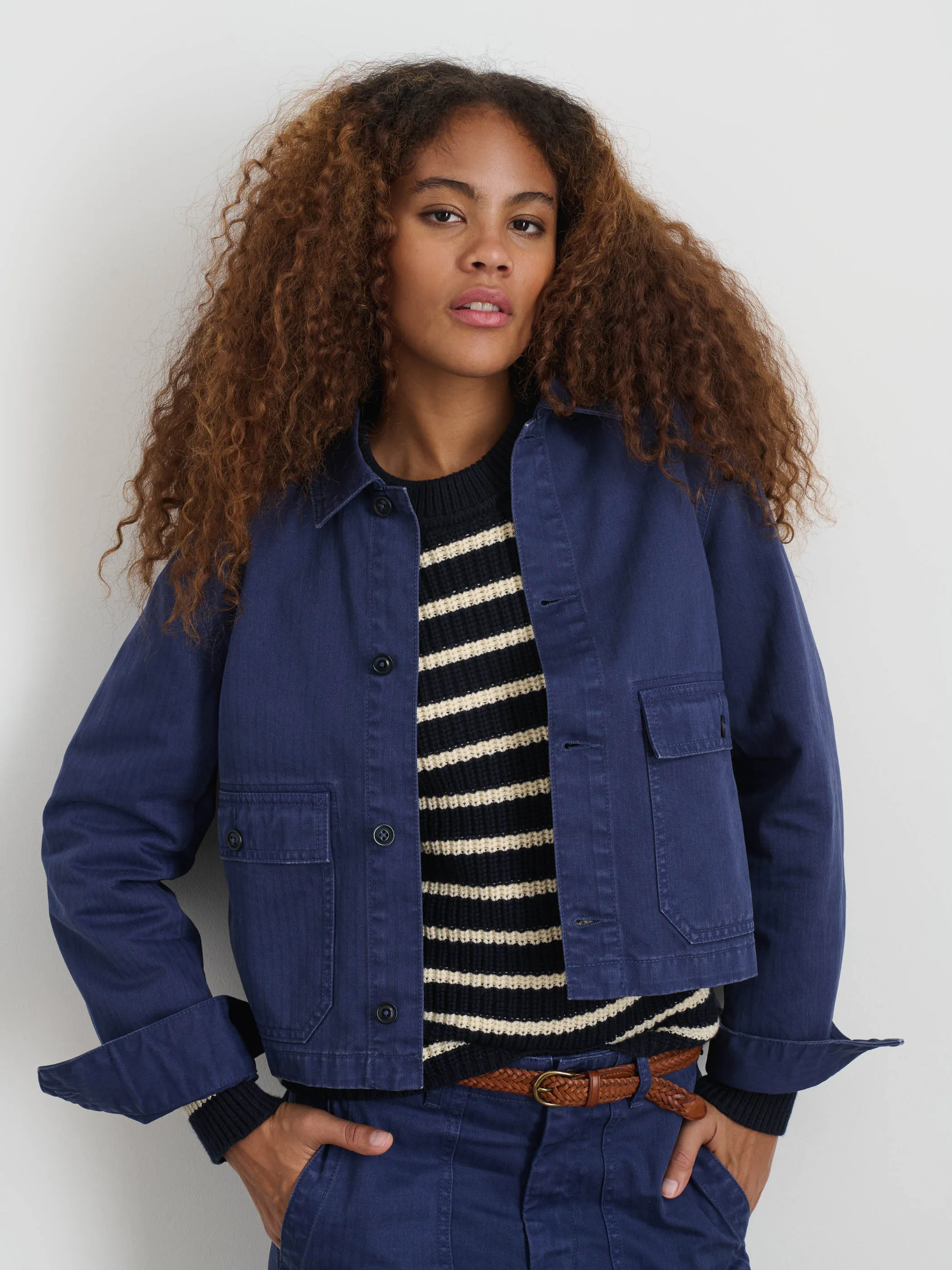 Marfa Work Jacket In Herringbone sold by Alex Mill product image thumbnail 3