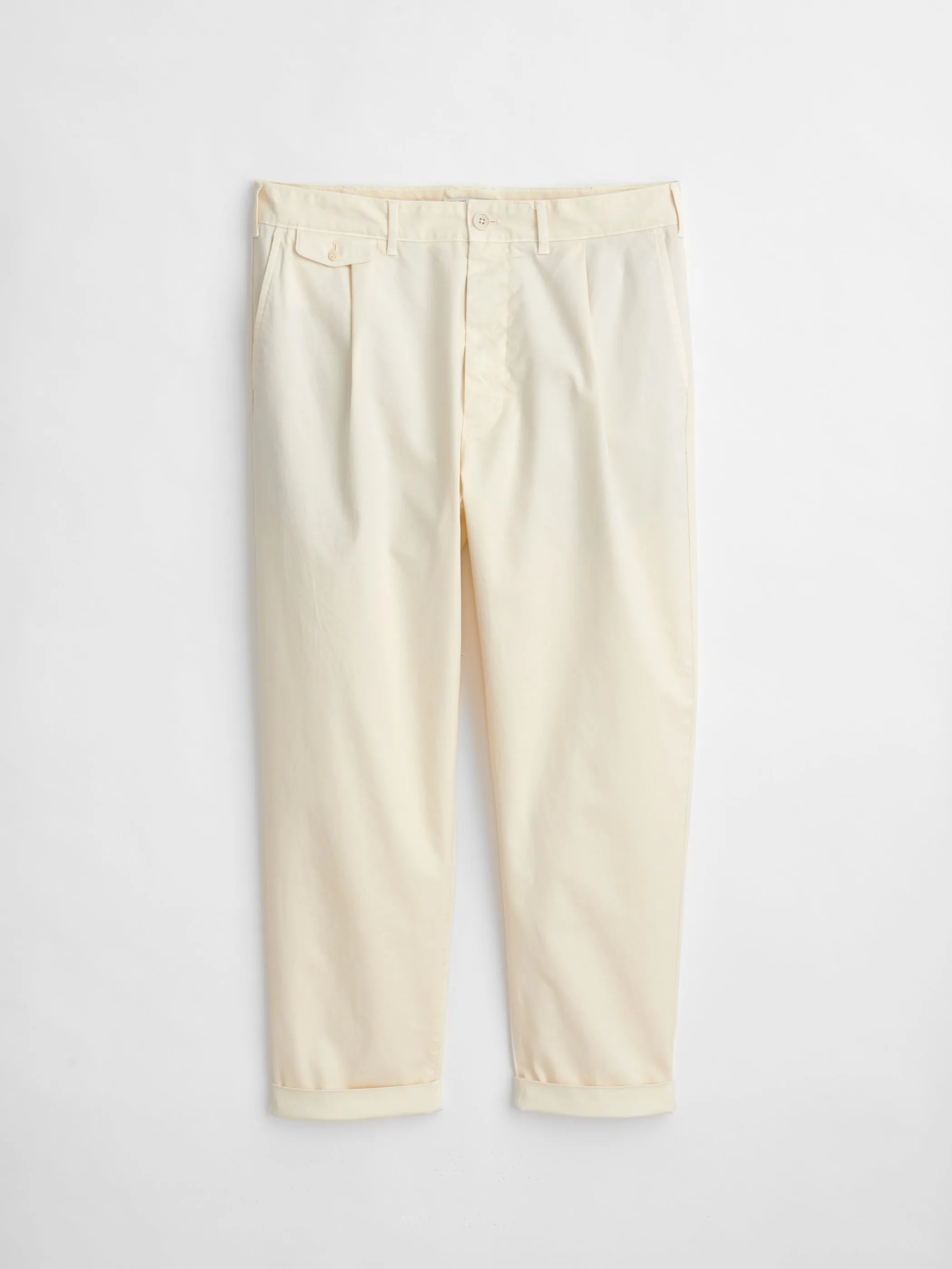 Standard Pleated Pant in Chino sold by Alex Mill