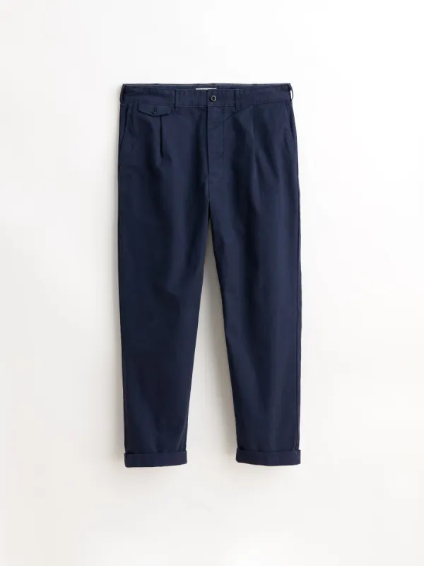 Standard Pleated Pant in Chino sold by Alex Mill