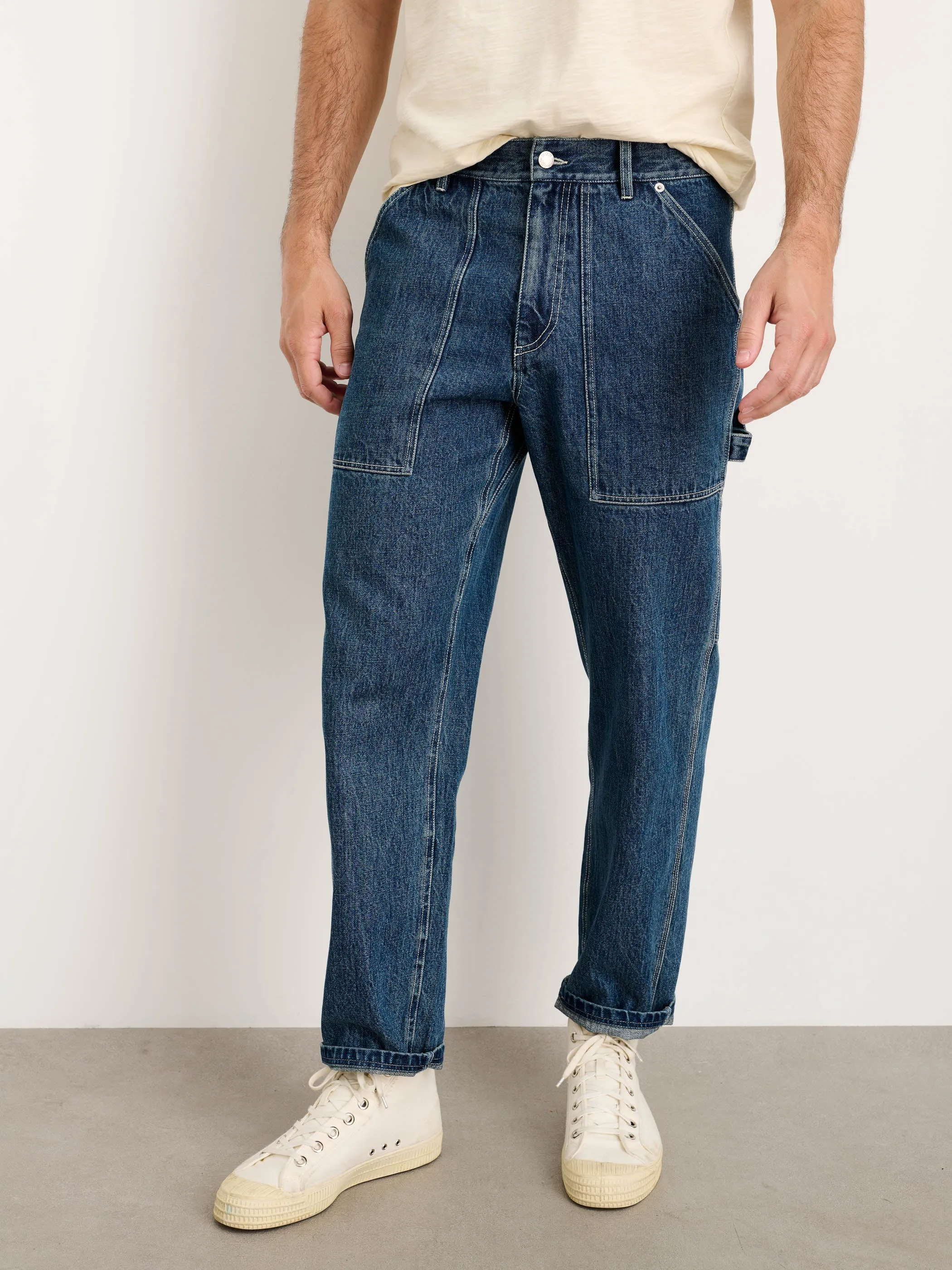Painter Pant in Vintage Wash Denim sold by Alex Mill product image thumbnail 3