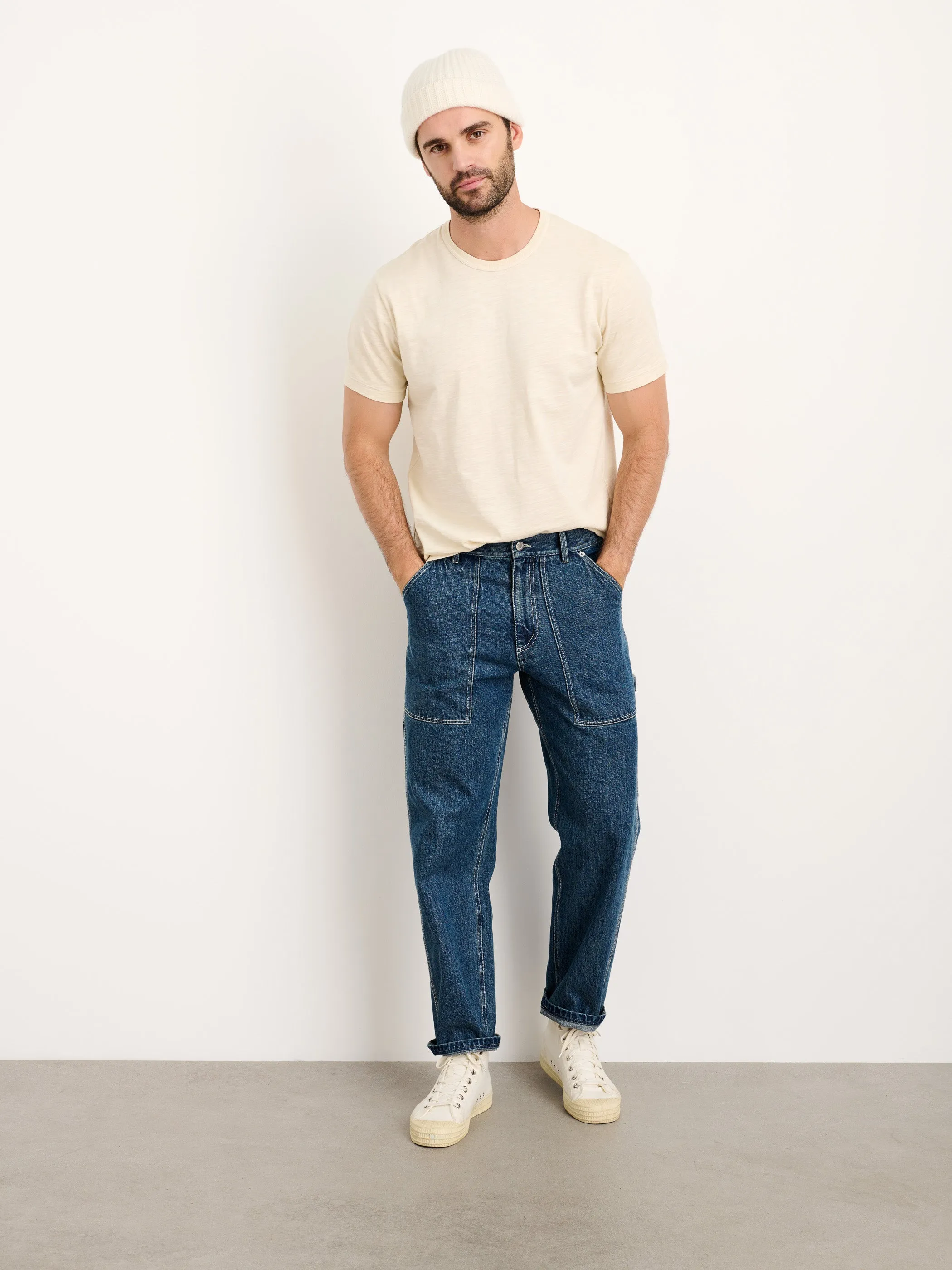 Painter Pant in Vintage Wash Denim sold by Alex Mill product image thumbnail 2