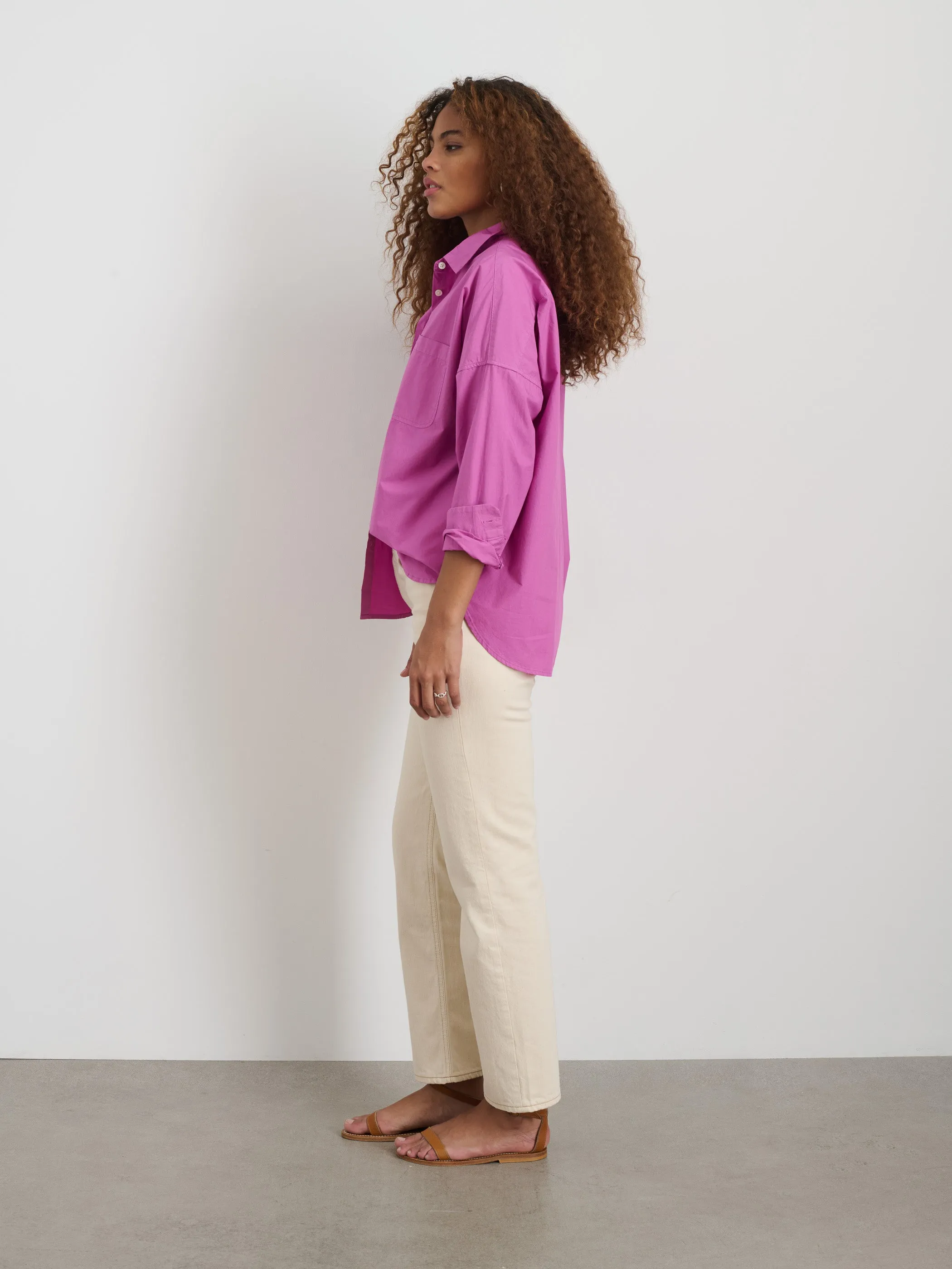Jo Shirt In Cotton Poplin sold by Alex Mill product image thumbnail 4