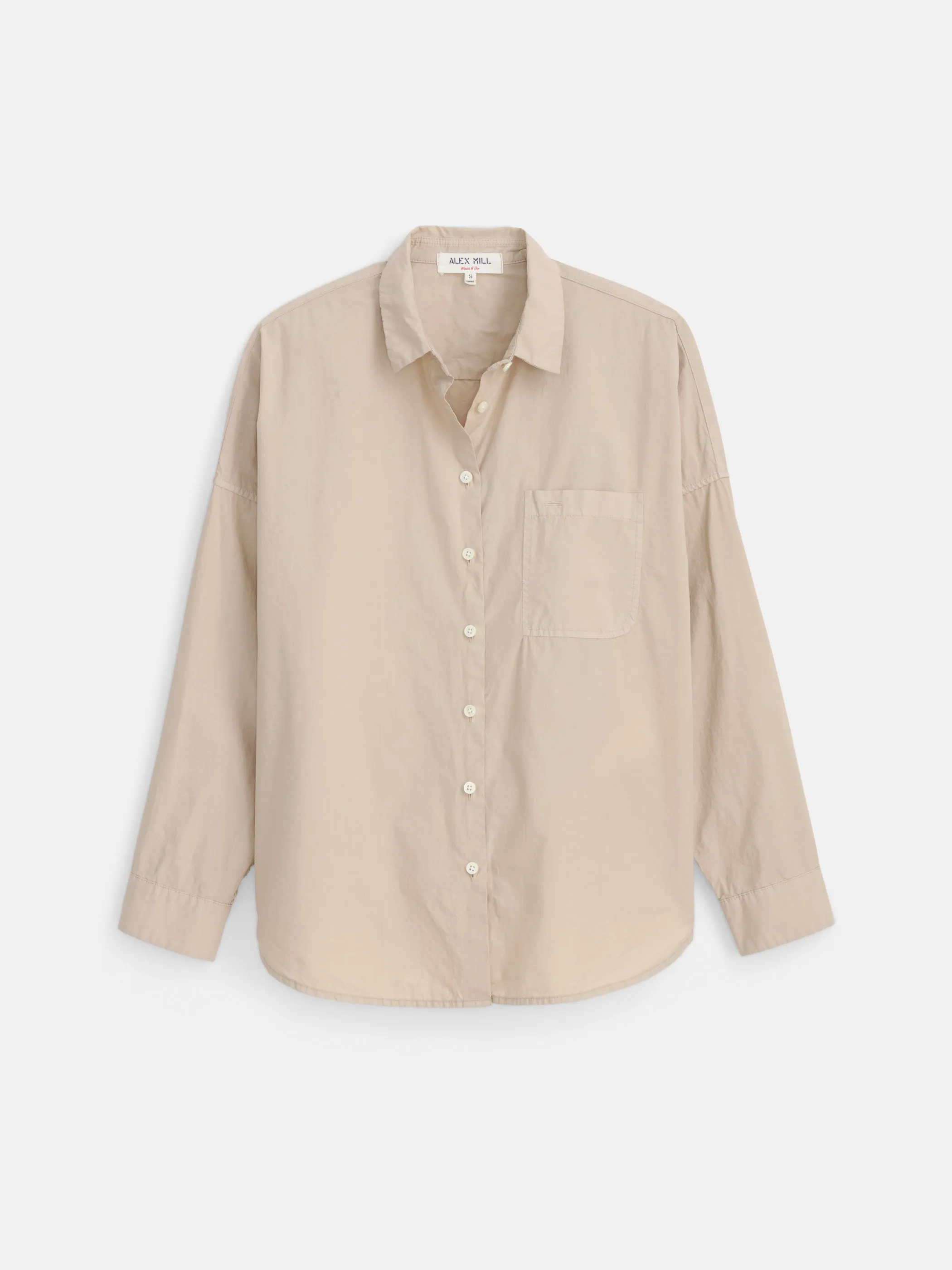 Jo Shirt In Cotton Poplin sold by Alex Mill