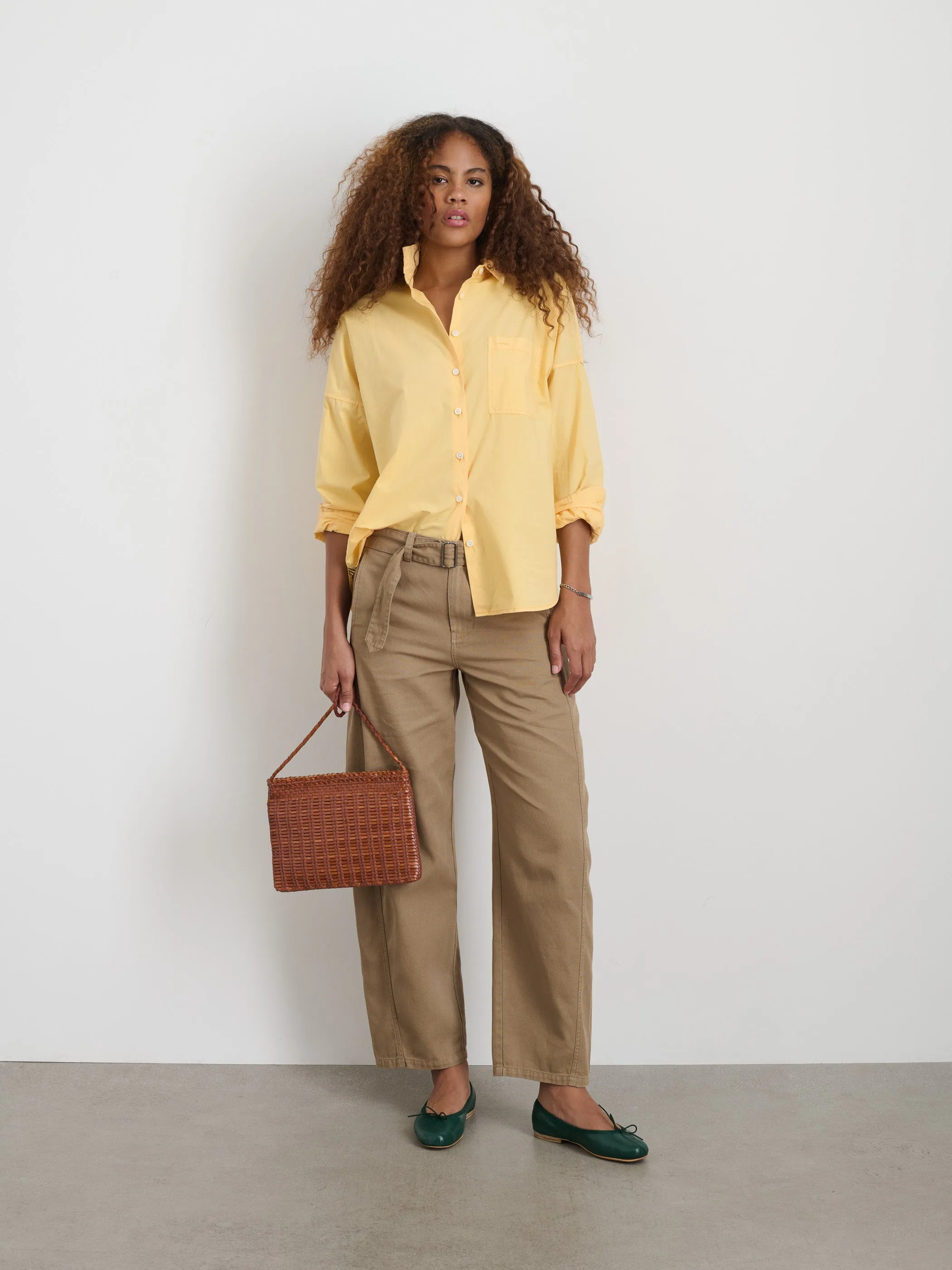 Jo Shirt In Cotton Poplin sold by Alex Mill product image thumbnail 2