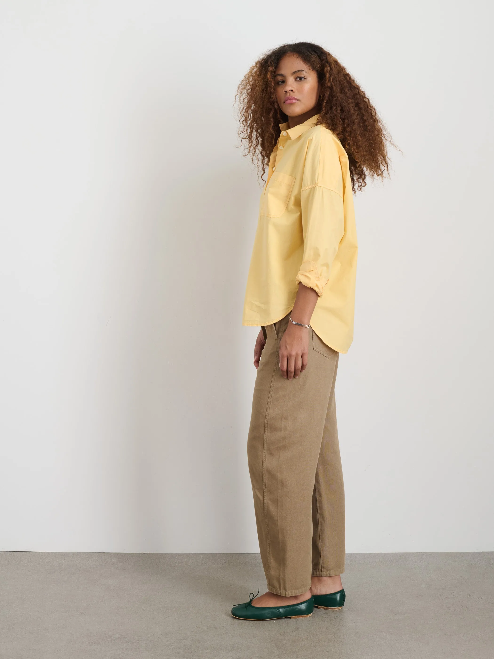 Jo Shirt In Cotton Poplin sold by Alex Mill product image thumbnail 3