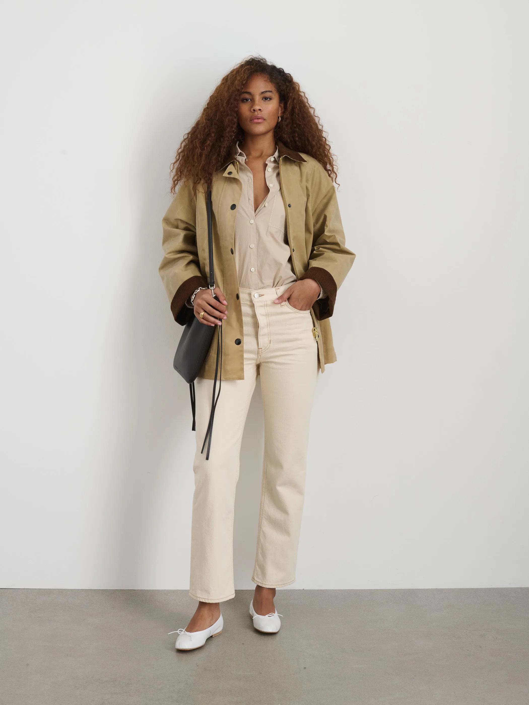 Chiltern Street Jacket In Waxed Cotton sold by Alex Mill product image thumbnail 2