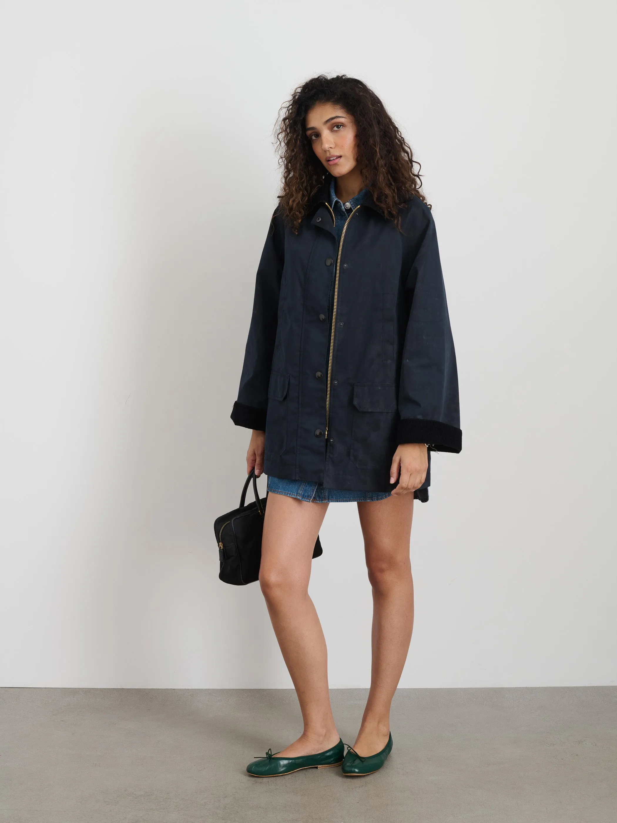 Chiltern Street Jacket In Waxed Cotton sold by Alex Mill product image thumbnail 2